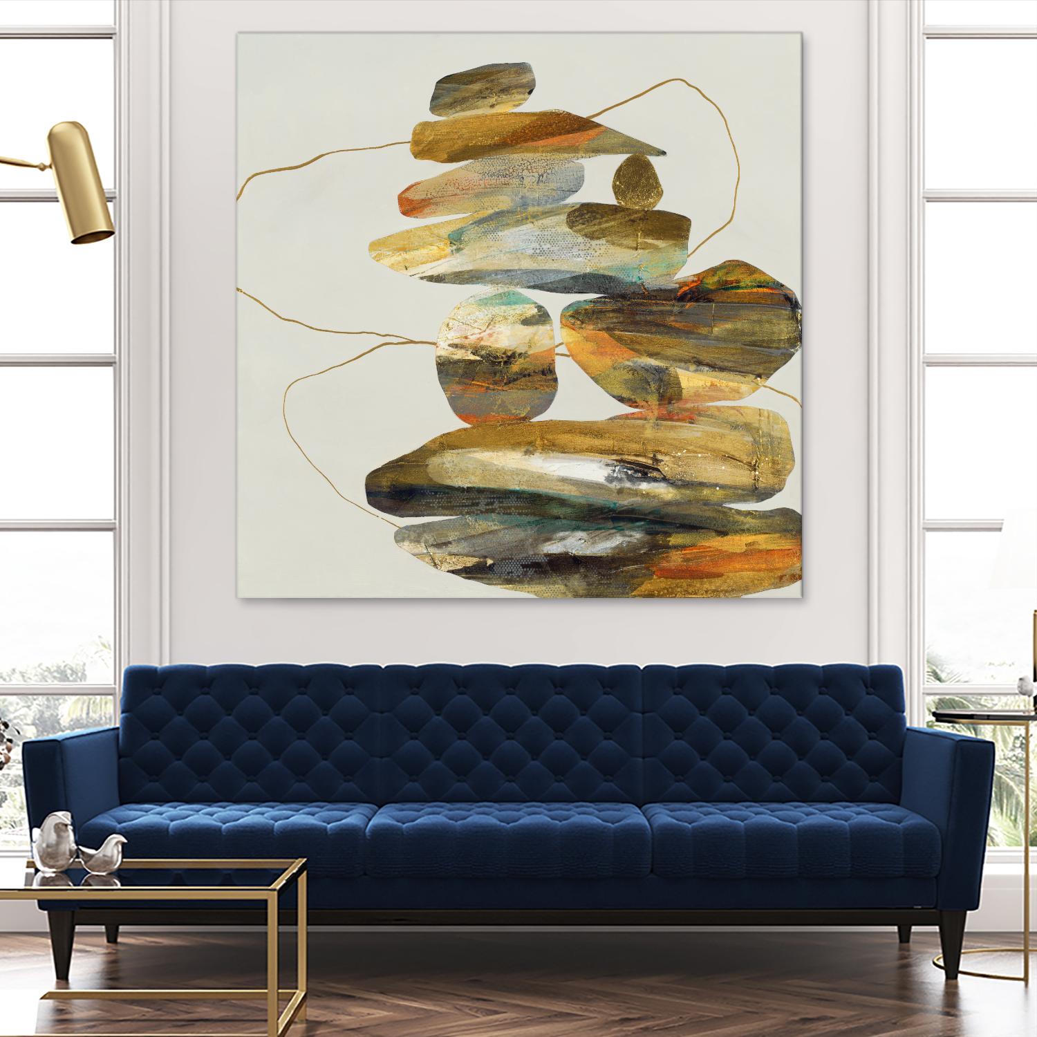 Standing Tall by Ruth Fromstein on GIANT ART - oranges organic shapes