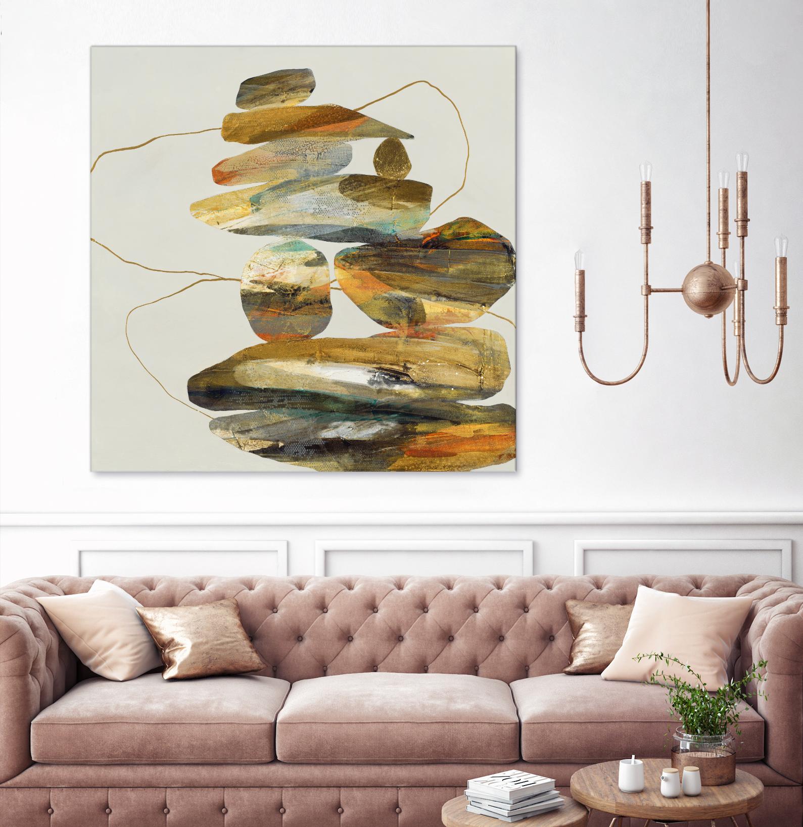 Standing Tall by Ruth Fromstein on GIANT ART - oranges organic shapes