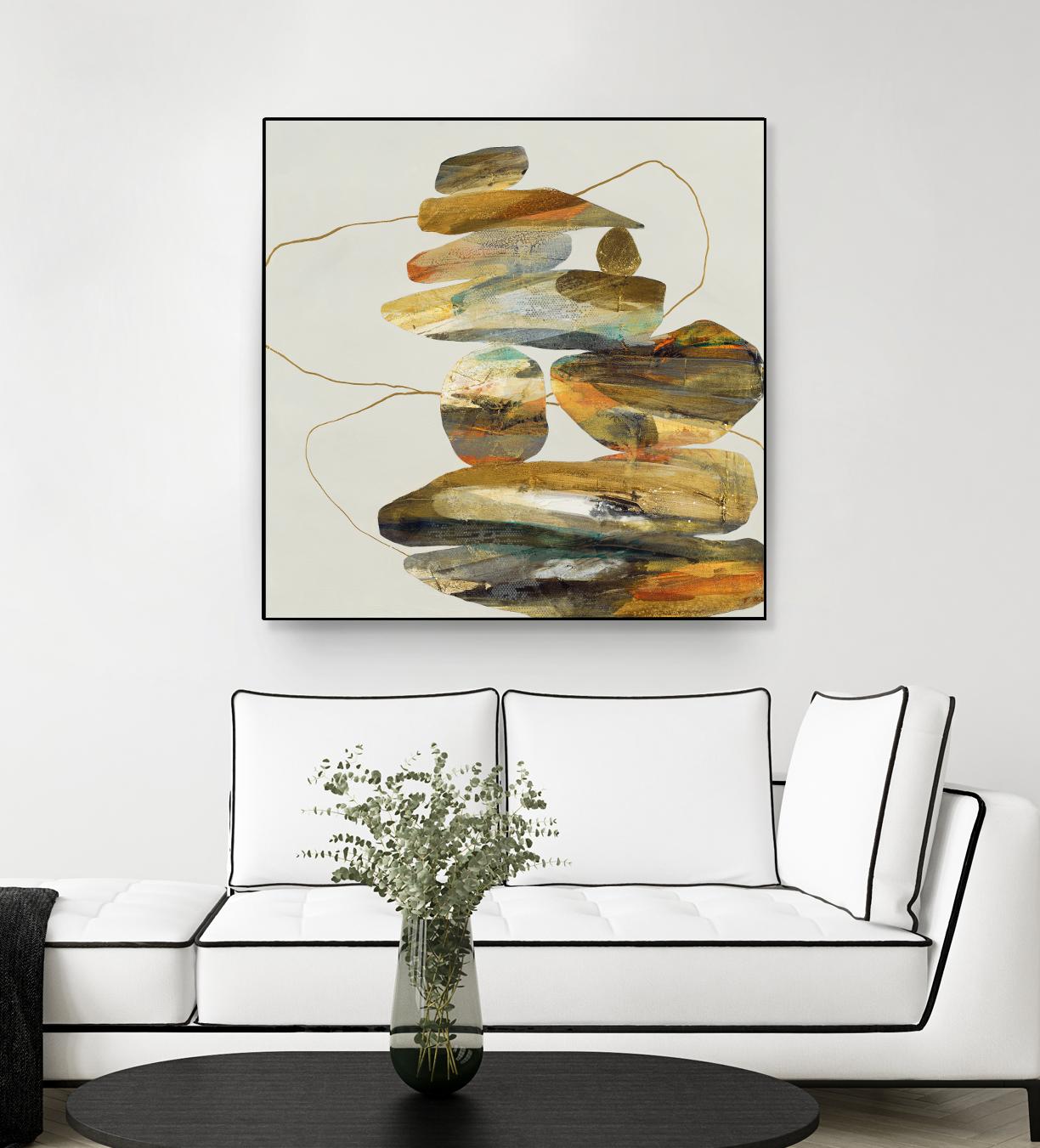 Standing Tall by Ruth Fromstein on GIANT ART - oranges organic shapes