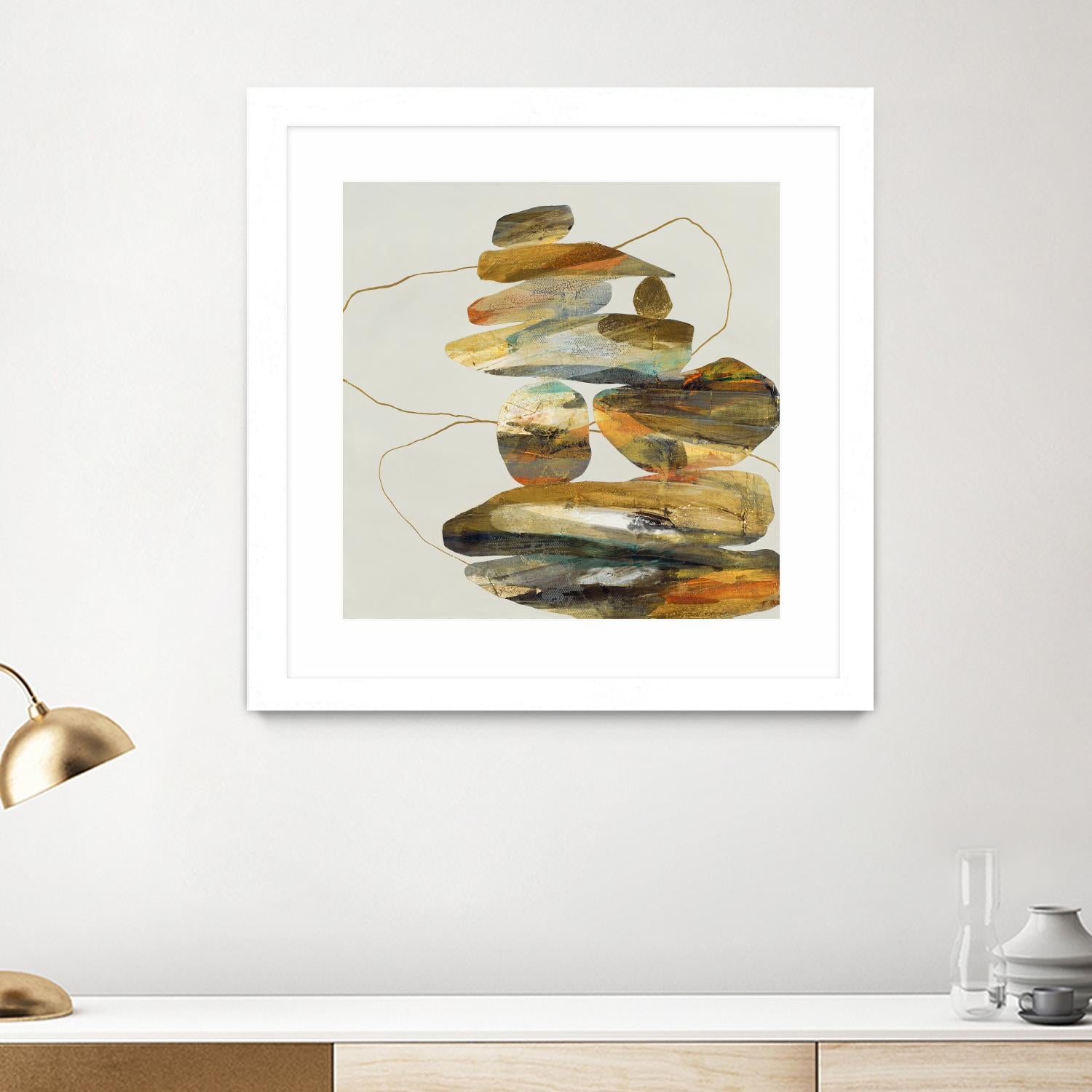 Standing Tall by Ruth Fromstein on GIANT ART - oranges organic shapes