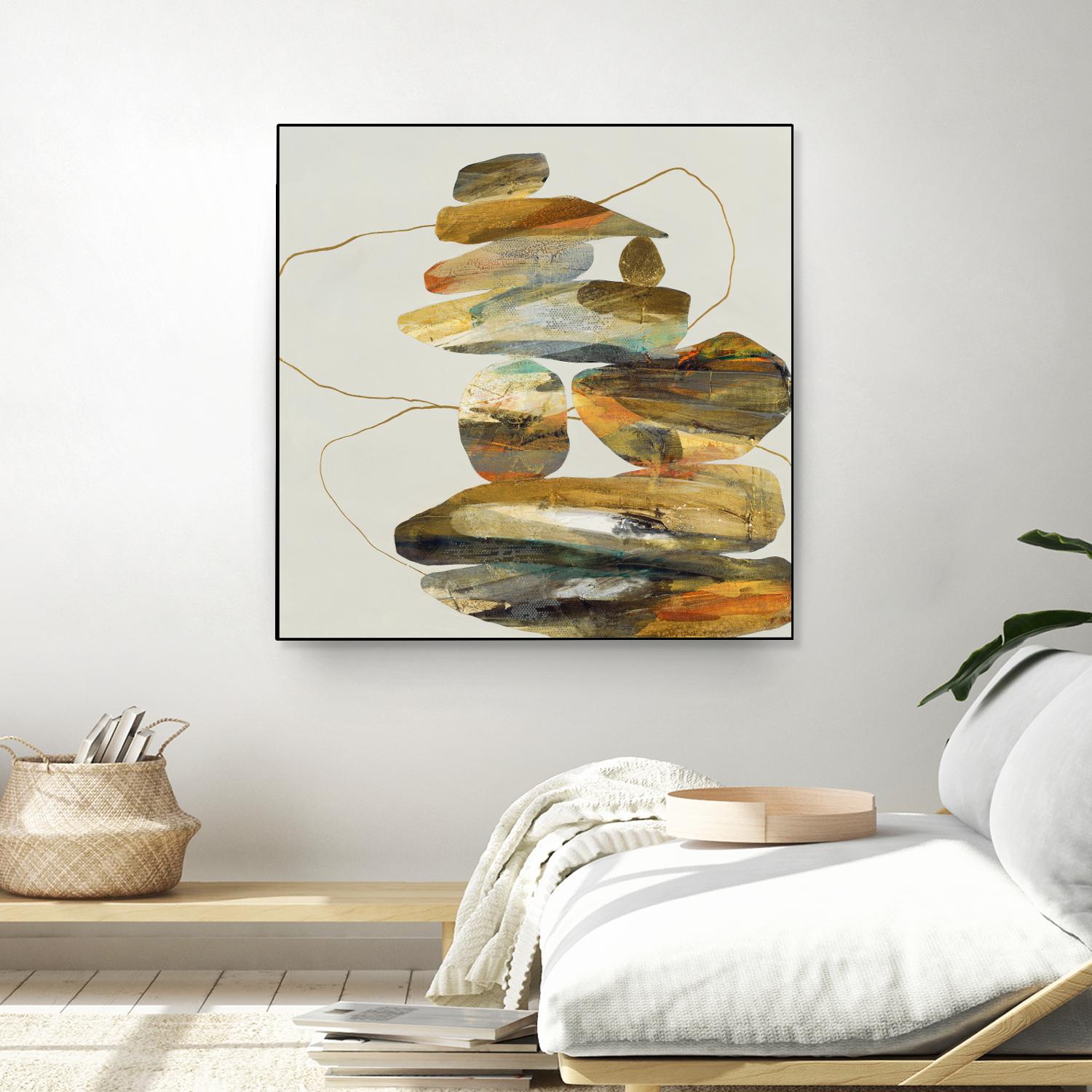 Standing Tall by Ruth Fromstein on GIANT ART - oranges organic shapes