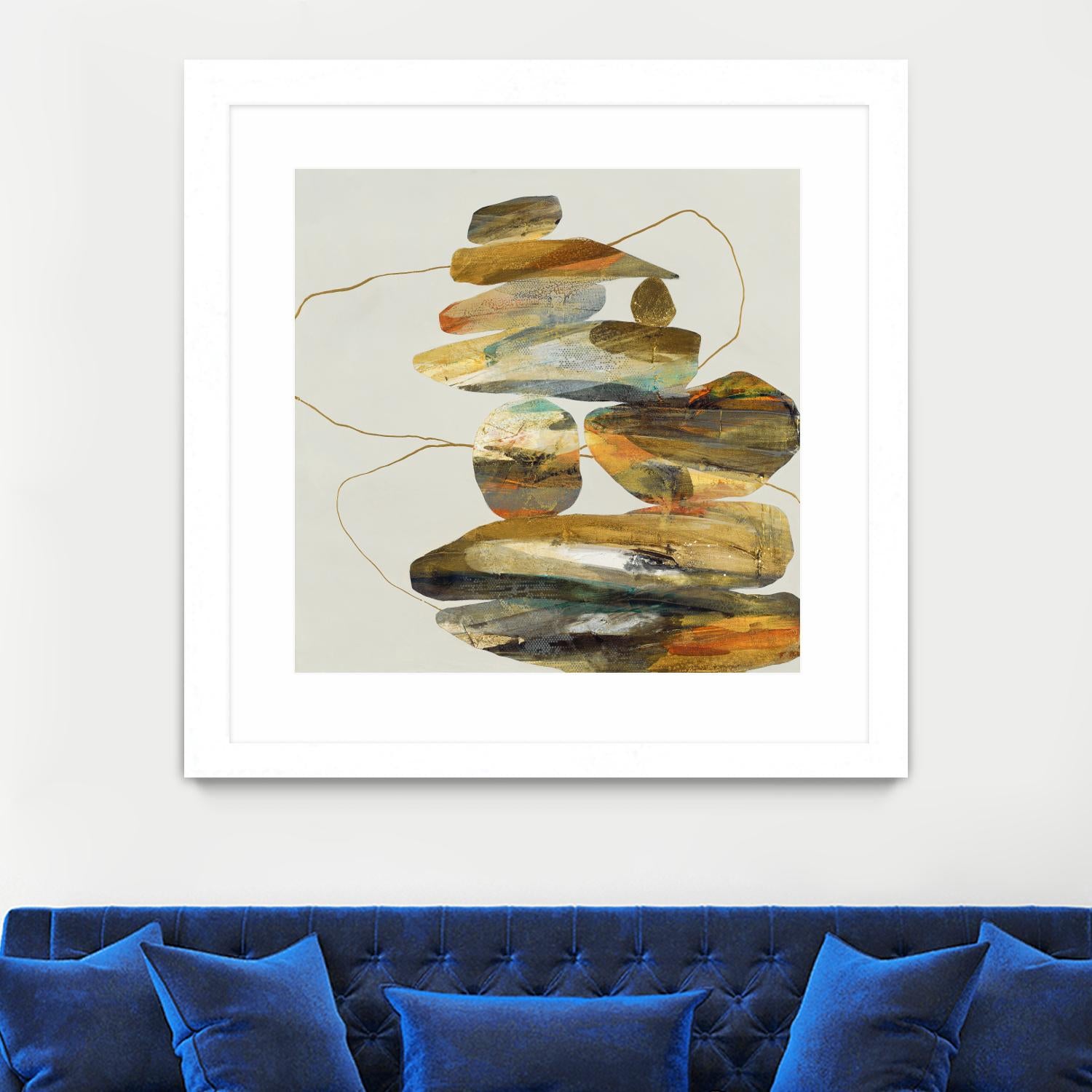 Standing Tall by Ruth Fromstein on GIANT ART - oranges organic shapes