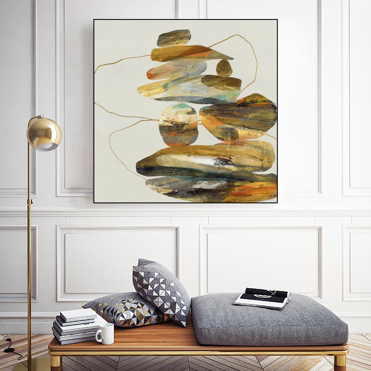 Standing Tall by Ruth Fromstein on GIANT ART - oranges organic shapes