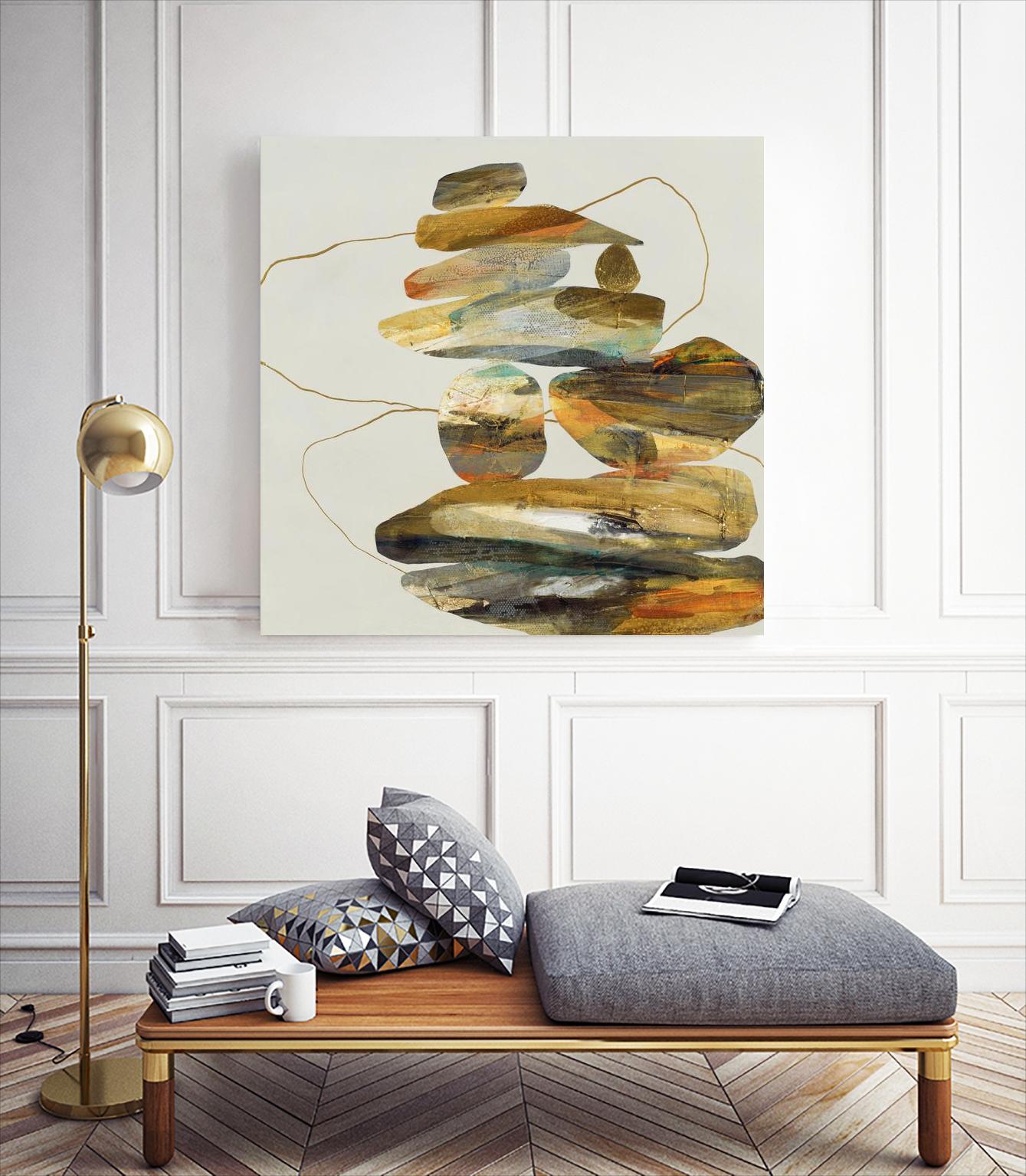 Standing Tall by Ruth Fromstein on GIANT ART - oranges organic shapes