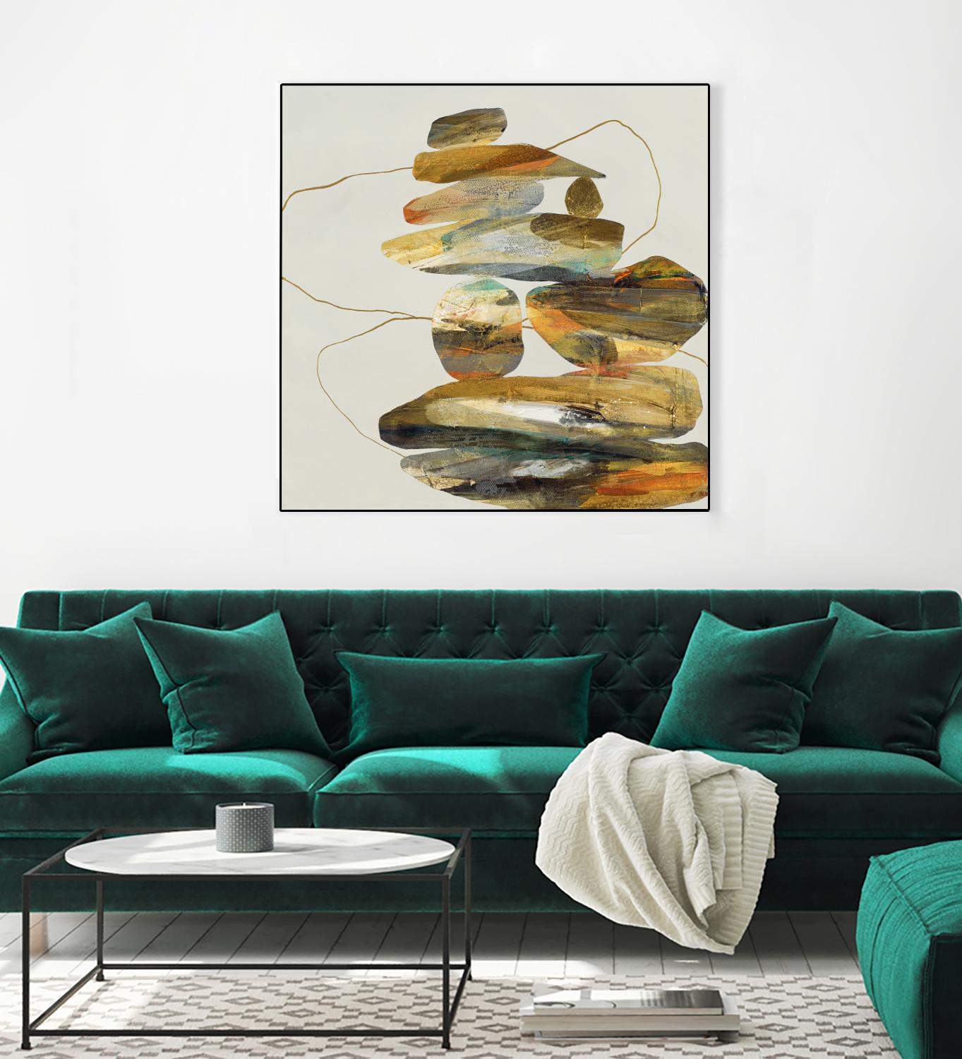 Standing Tall by Ruth Fromstein on GIANT ART - oranges organic shapes