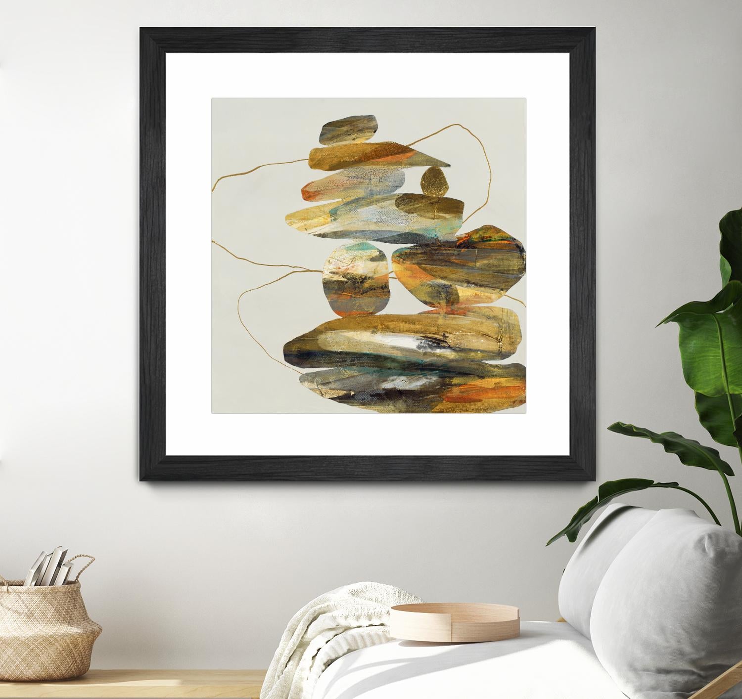 Standing Tall by Ruth Fromstein on GIANT ART - oranges organic shapes