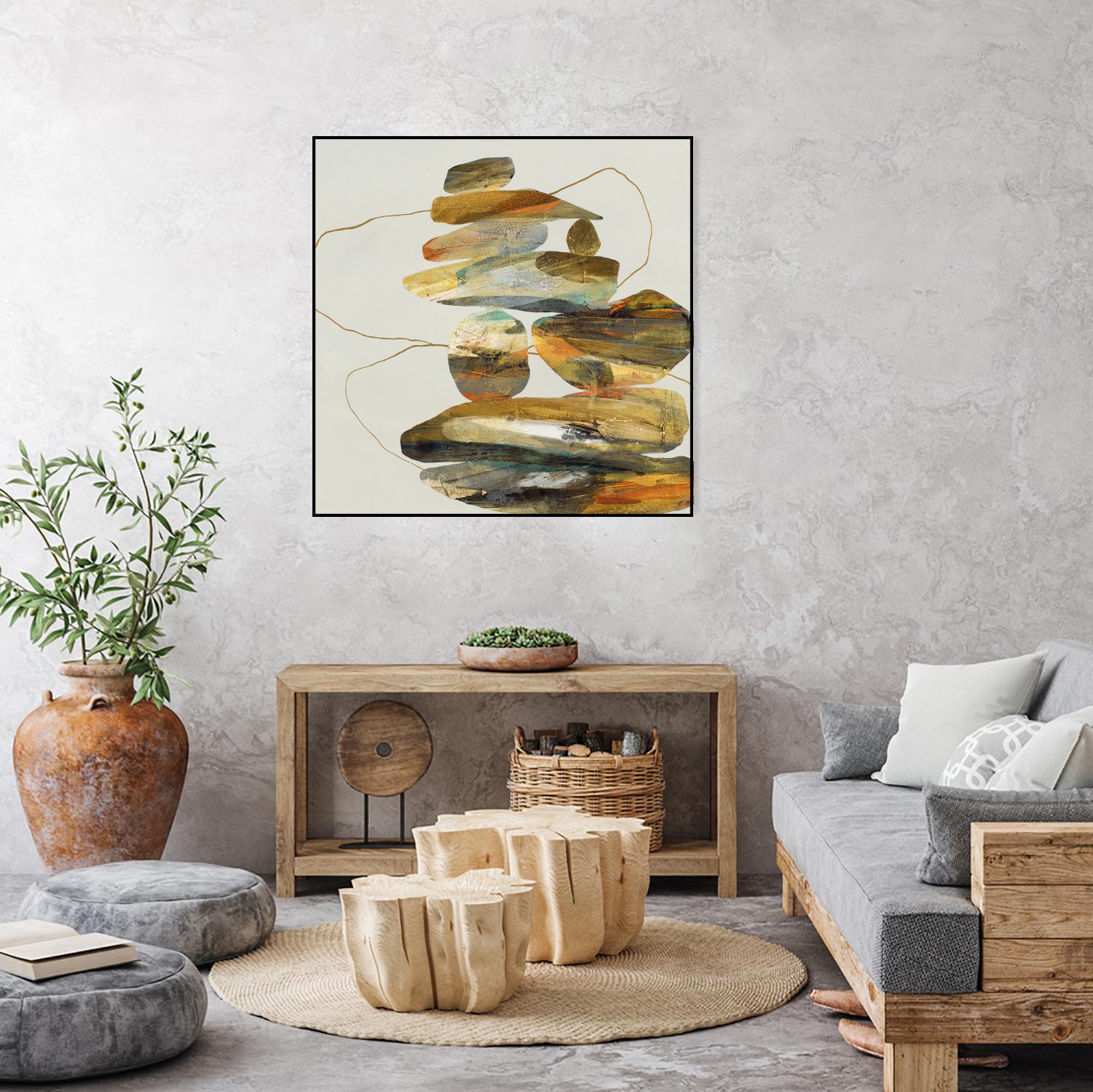 Standing Tall by Ruth Fromstein on GIANT ART - oranges organic shapes