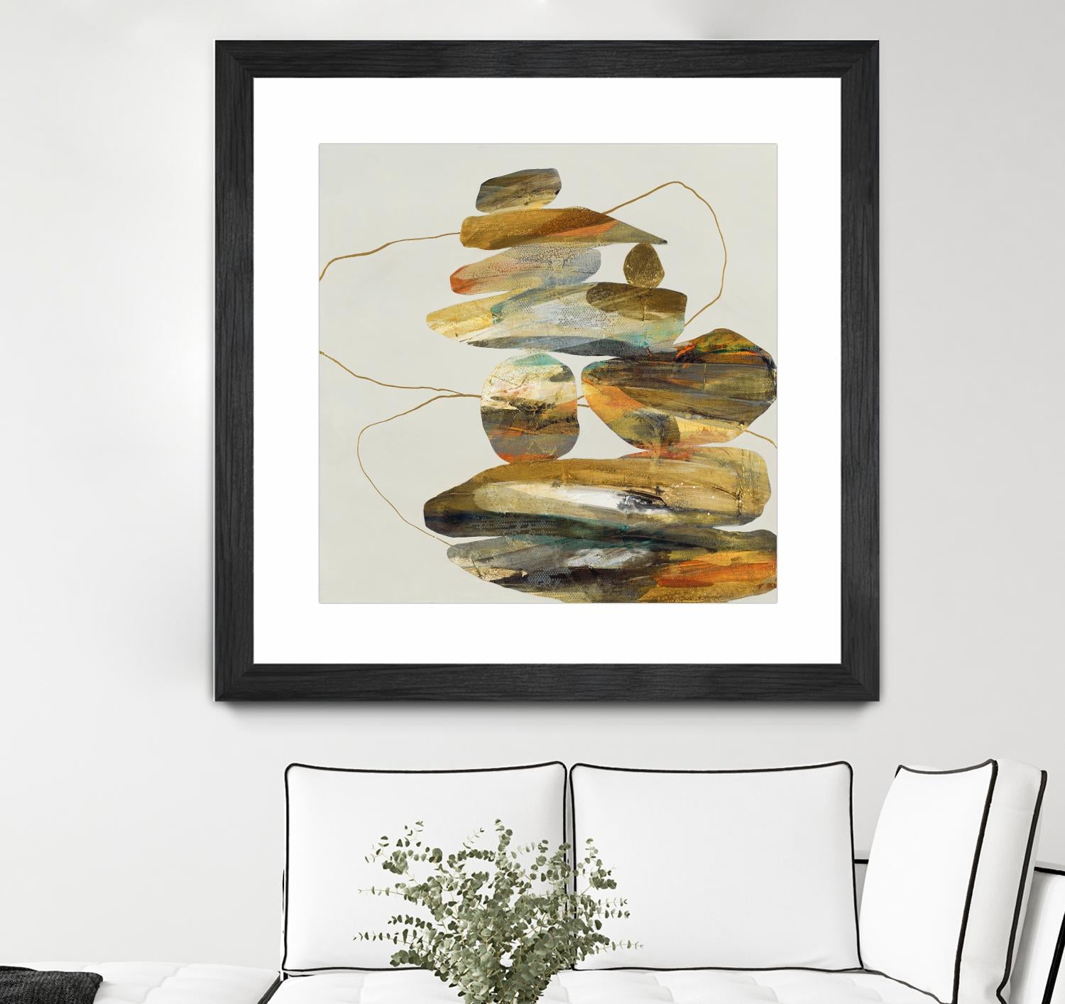 Standing Tall by Ruth Fromstein on GIANT ART - oranges organic shapes