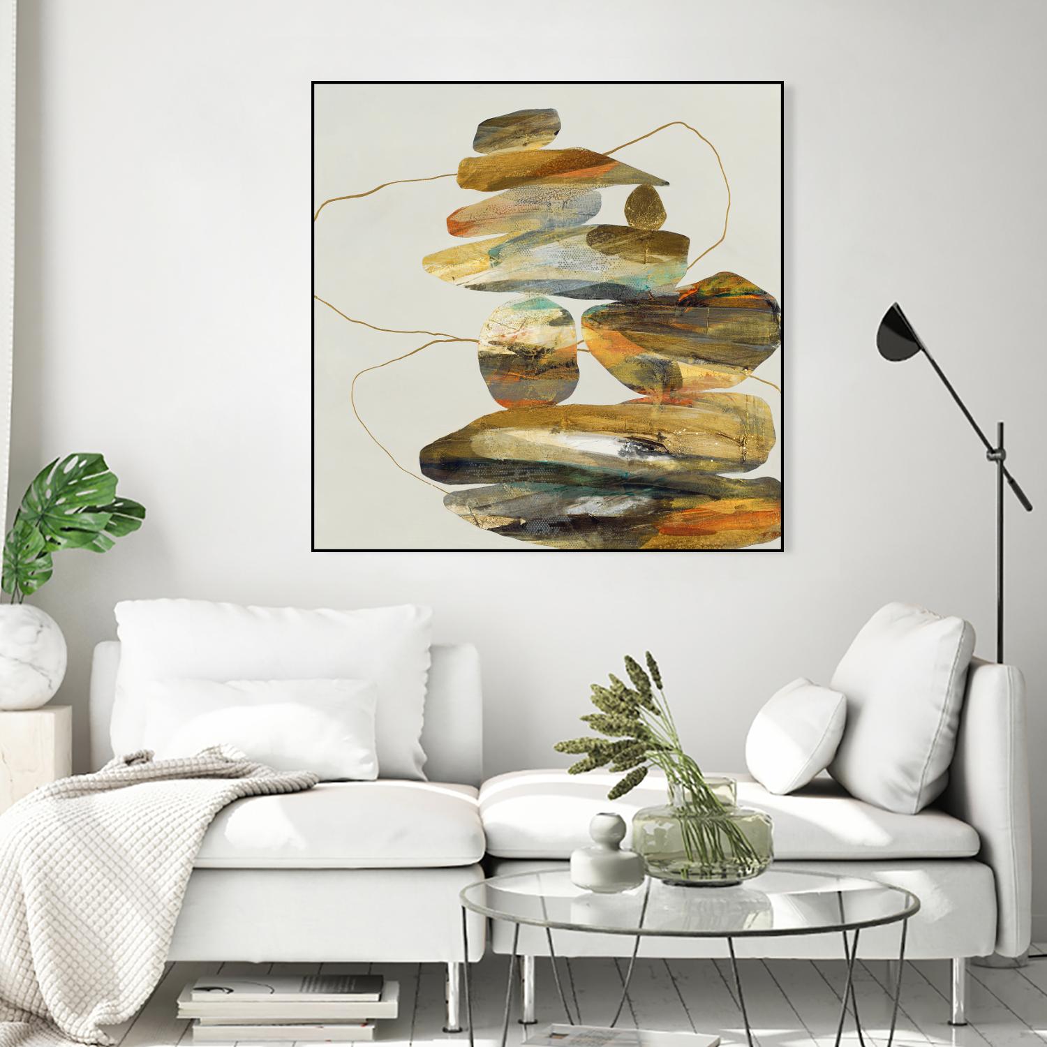 Standing Tall by Ruth Fromstein on GIANT ART - oranges organic shapes