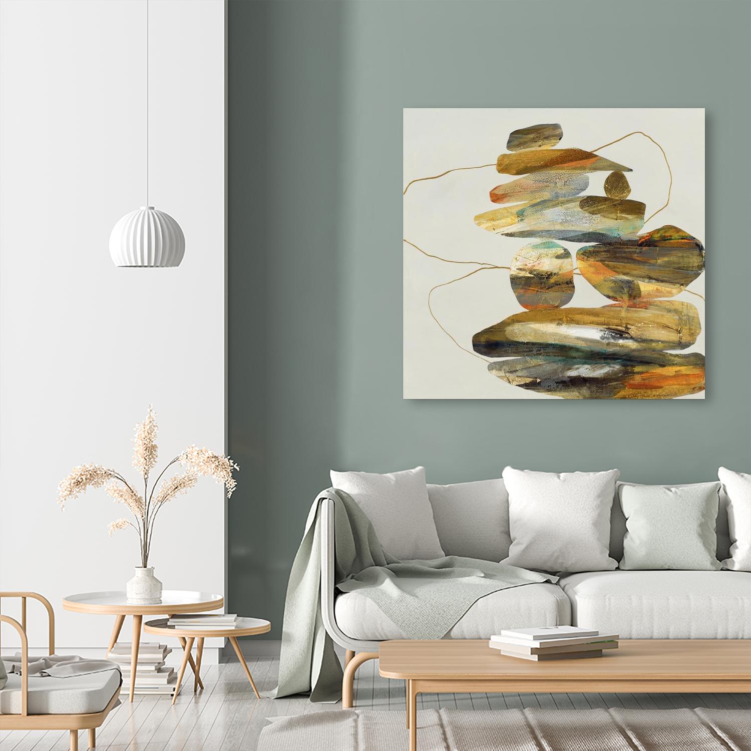 Standing Tall by Ruth Fromstein on GIANT ART - oranges organic shapes