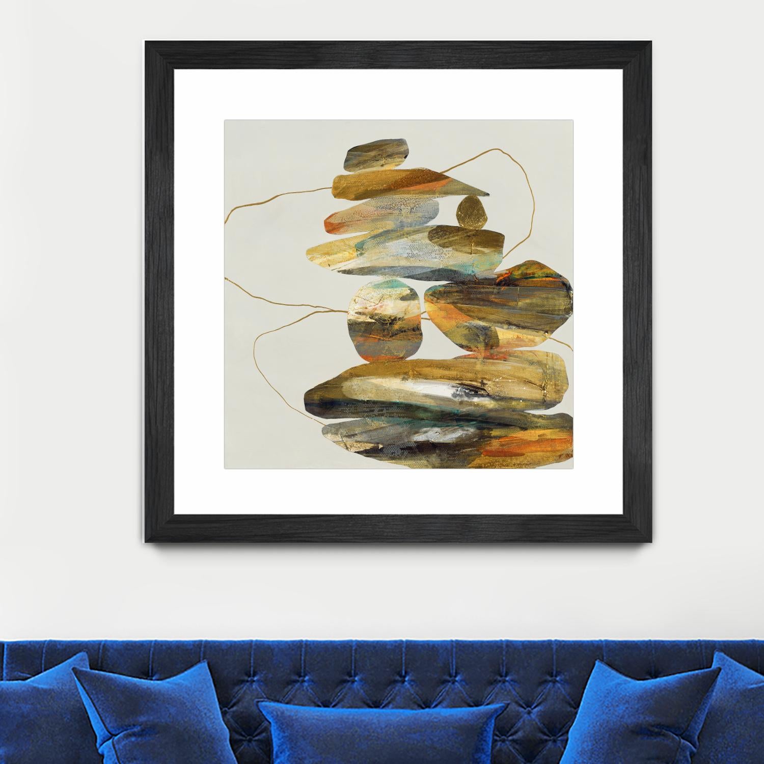 Standing Tall by Ruth Fromstein on GIANT ART - oranges organic shapes