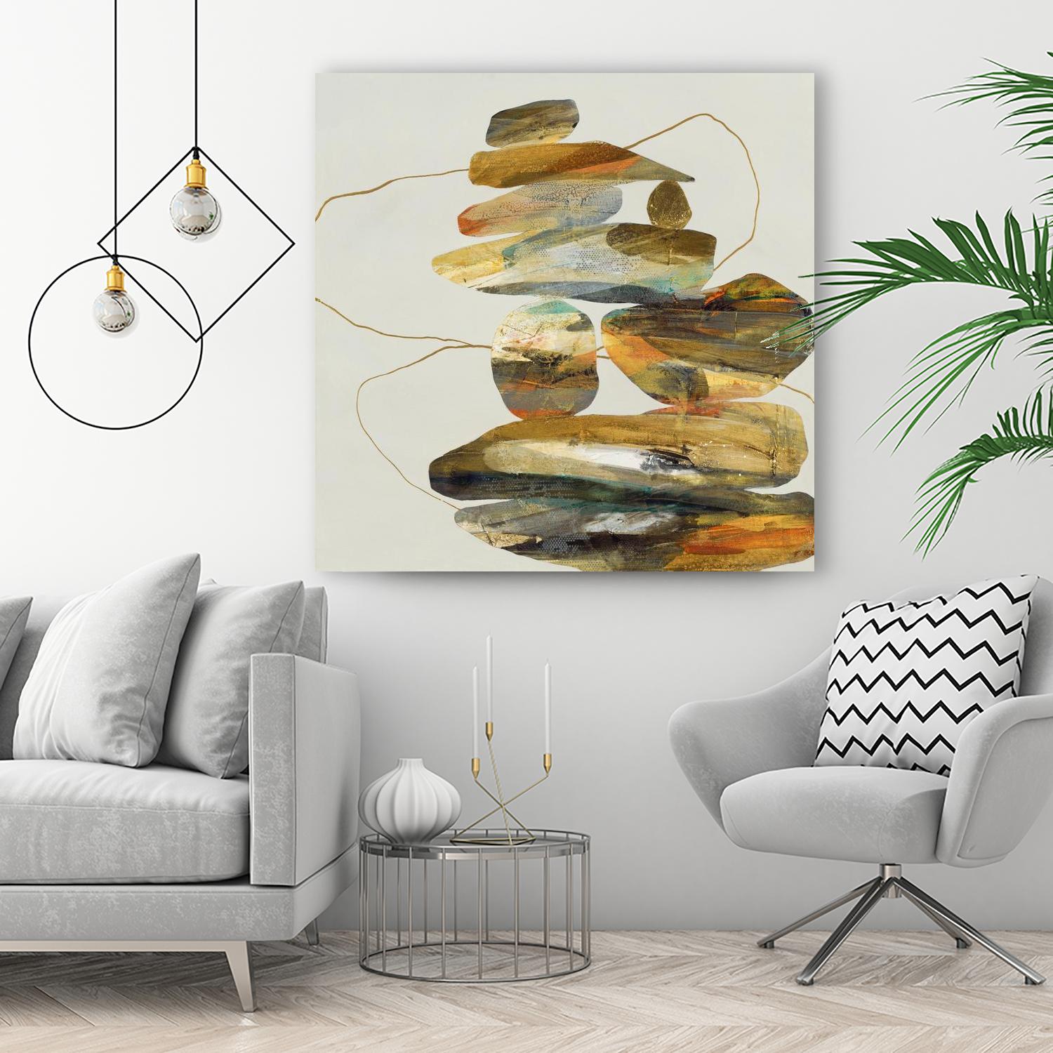 Standing Tall by Ruth Fromstein on GIANT ART - oranges organic shapes