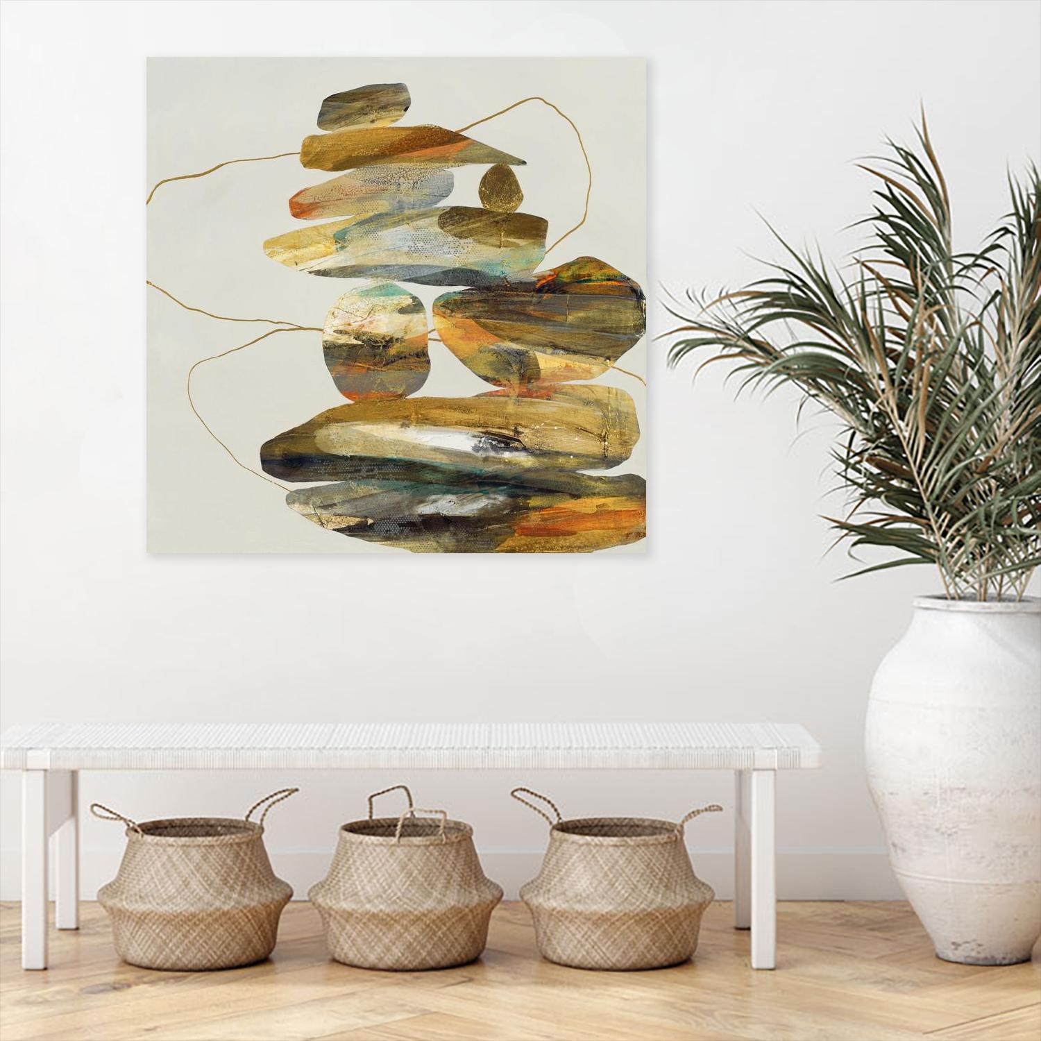 Standing Tall by Ruth Fromstein on GIANT ART - oranges organic shapes