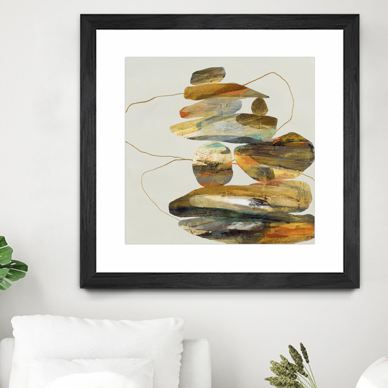 Standing Tall by Ruth Fromstein on GIANT ART - oranges organic shapes