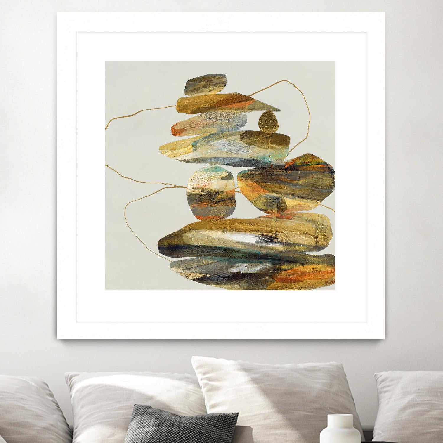 Standing Tall by Ruth Fromstein on GIANT ART - oranges organic shapes