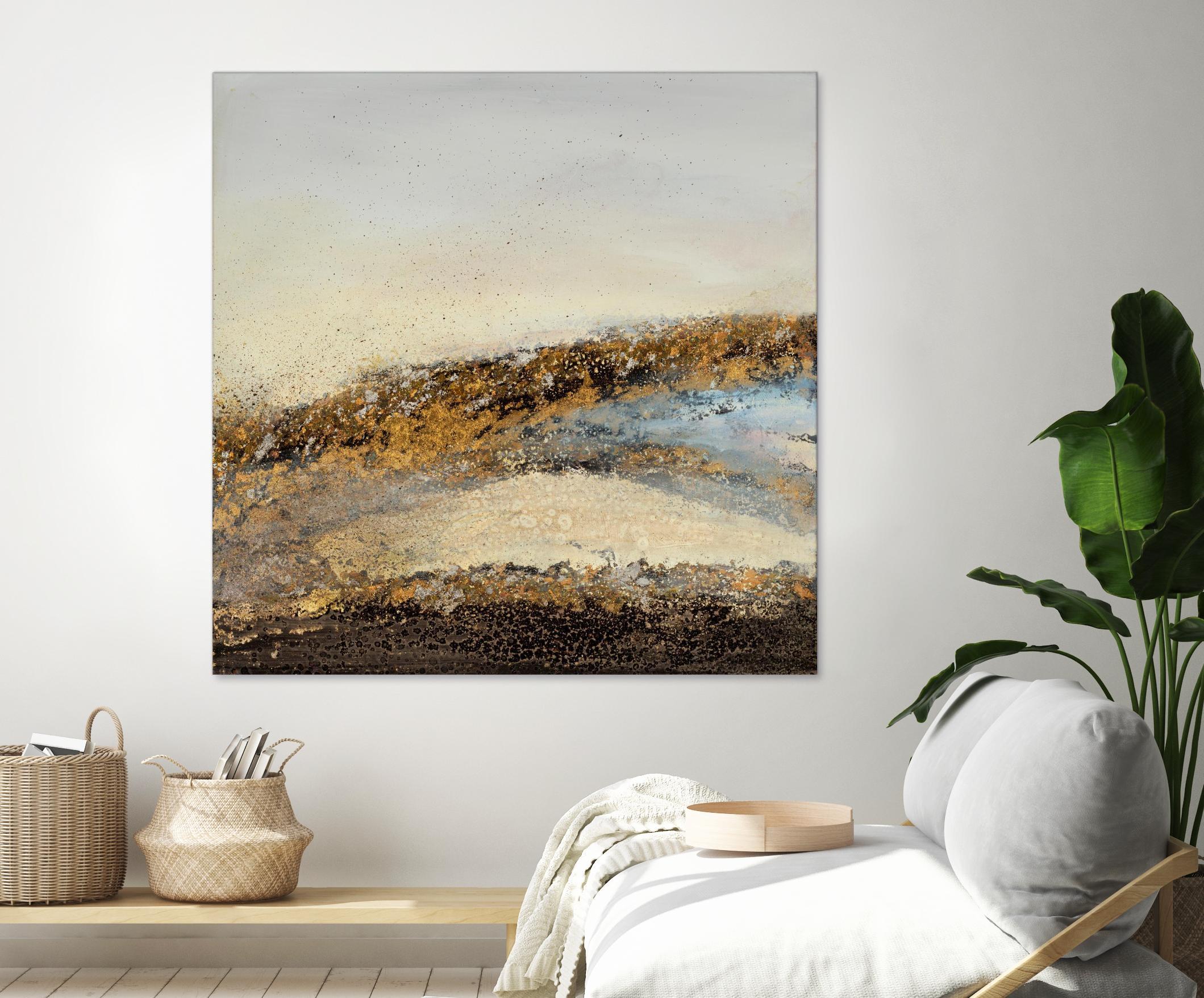 Off Road Adventure by Ruth Fromstein on GIANT ART - metallics abstract landscape abstract landscapes