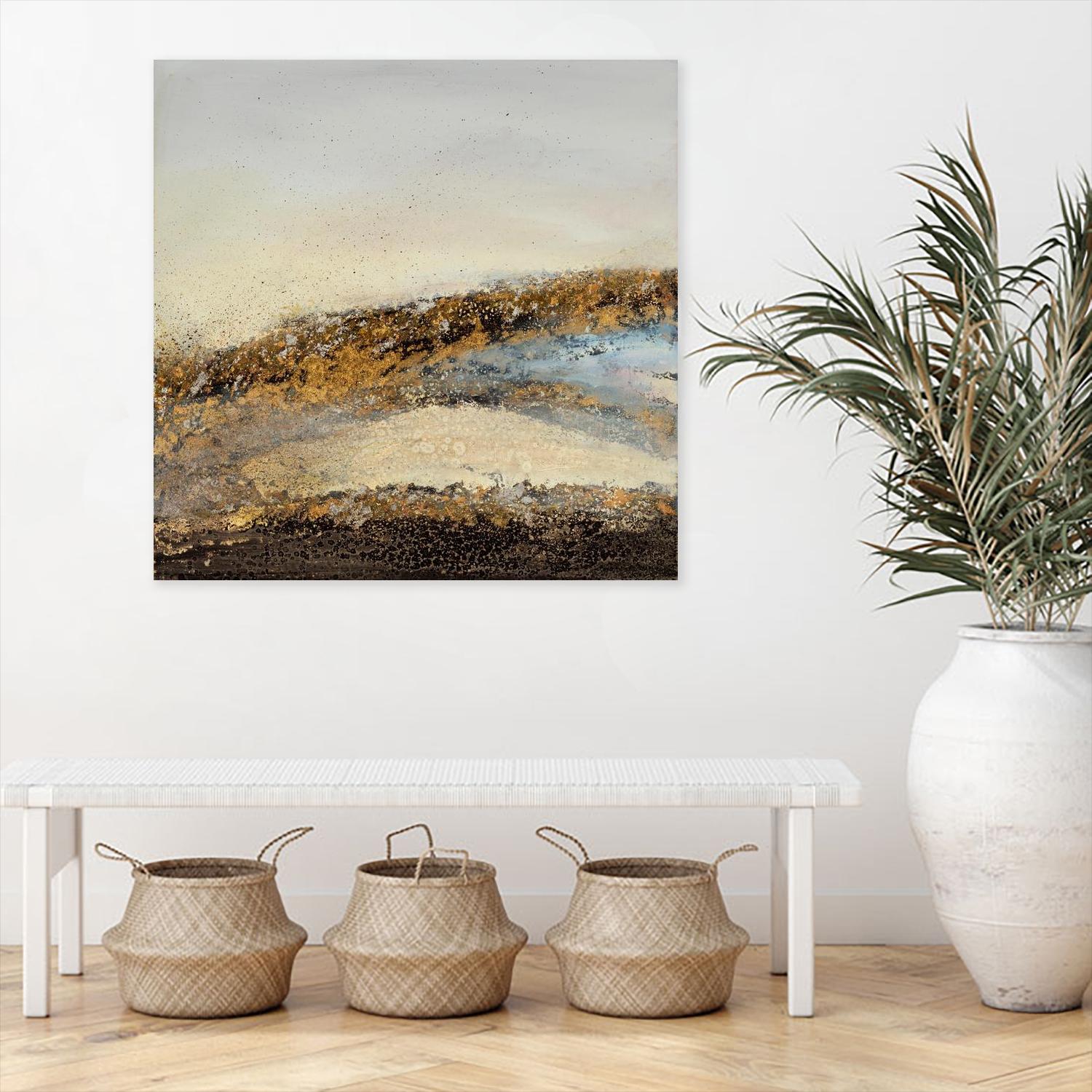 Off Road Adventure by Ruth Fromstein on GIANT ART - metallics abstract landscape abstract landscapes