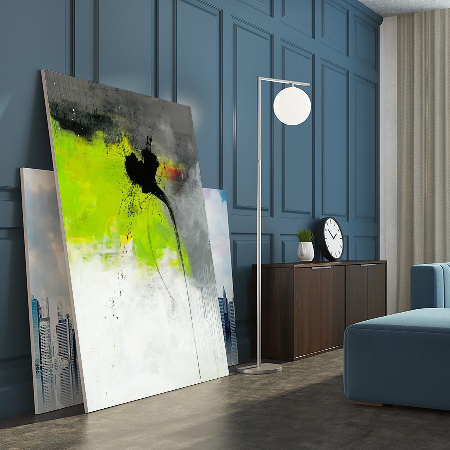 Metamorphosis by Ruth Fromstein on GIANT ART - greens abstract green