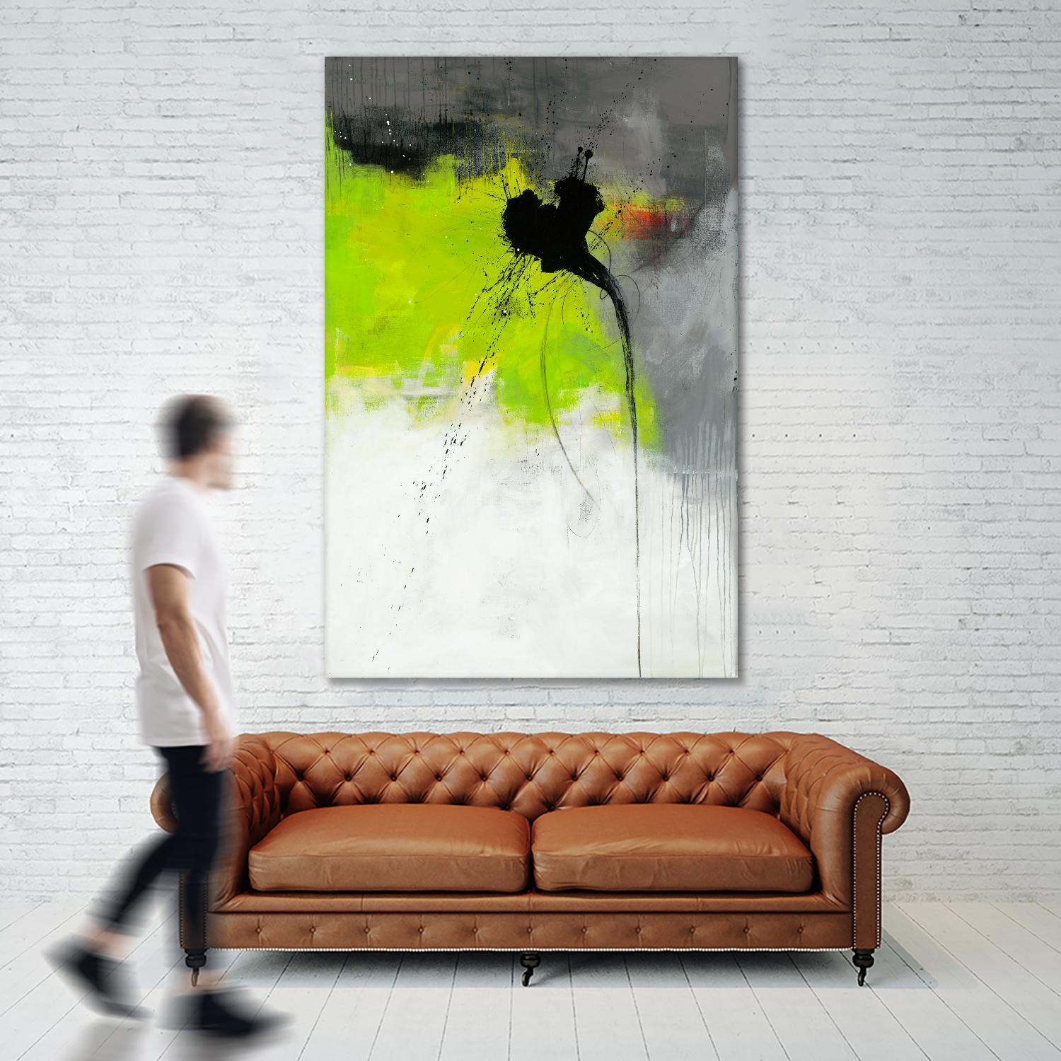 Metamorphosis by Ruth Fromstein on GIANT ART - greens abstract green