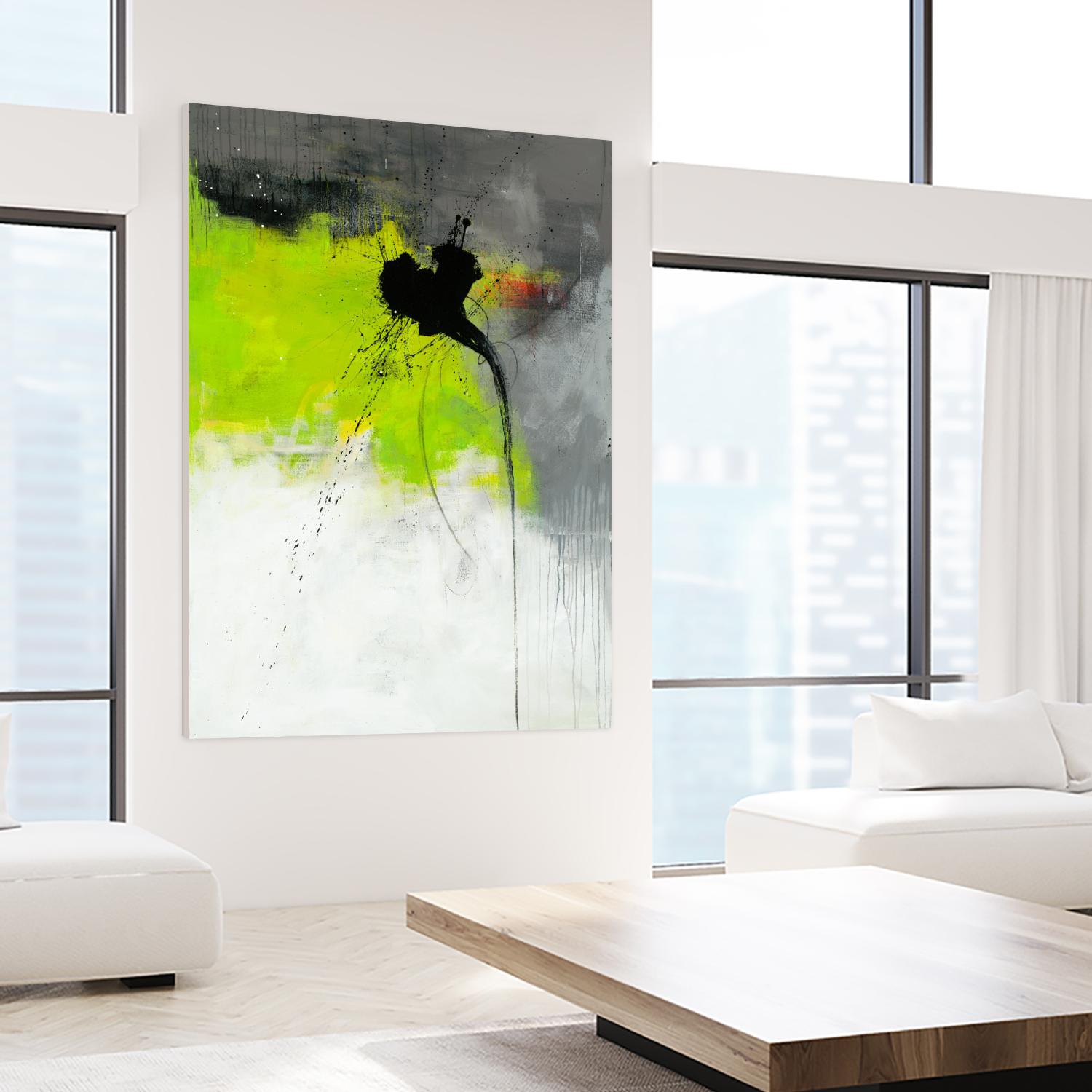 Metamorphosis by Ruth Fromstein on GIANT ART - greens abstract green