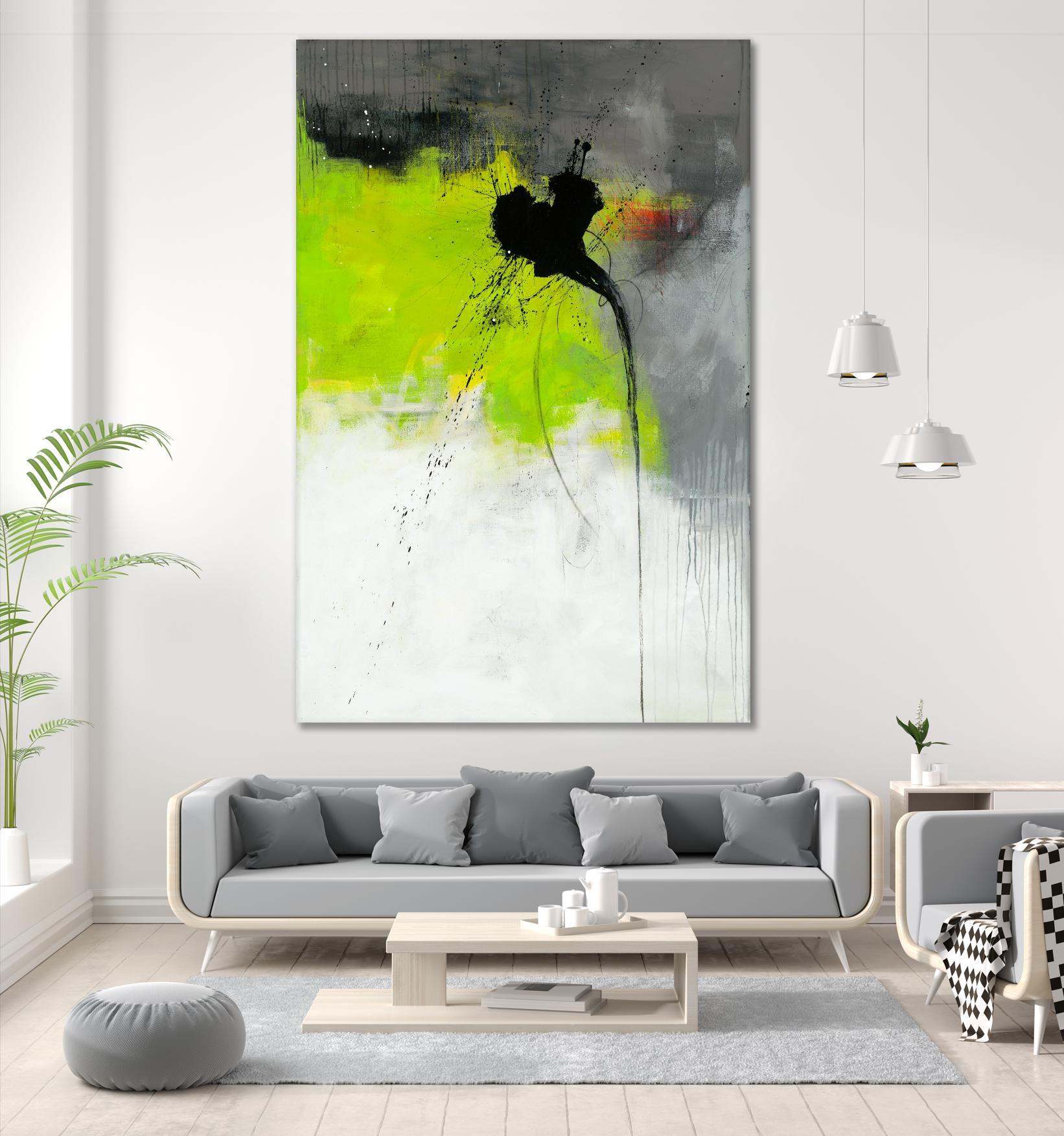 Metamorphosis by Ruth Fromstein on GIANT ART - greens abstract green
