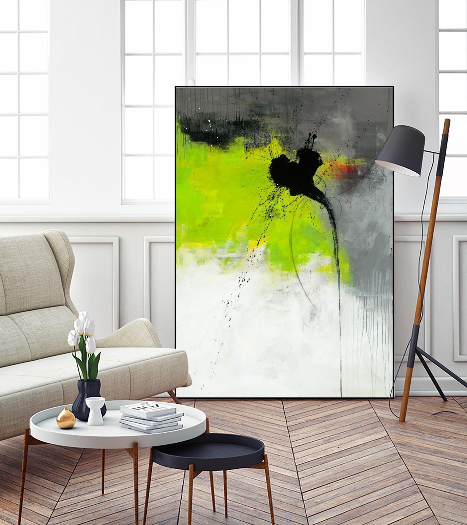 Metamorphosis by Ruth Fromstein on GIANT ART - greens abstract green