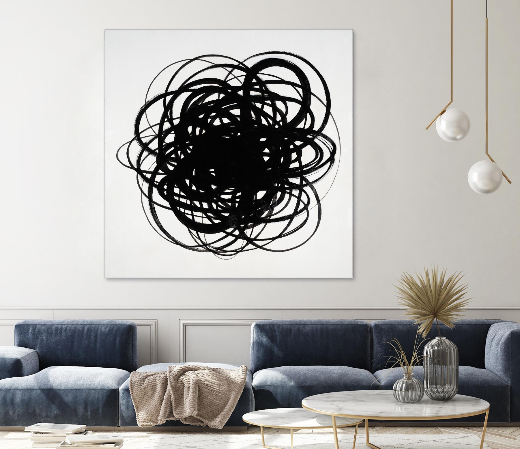 Scribbles II by KC Haxton on GIANT ART - black abstract