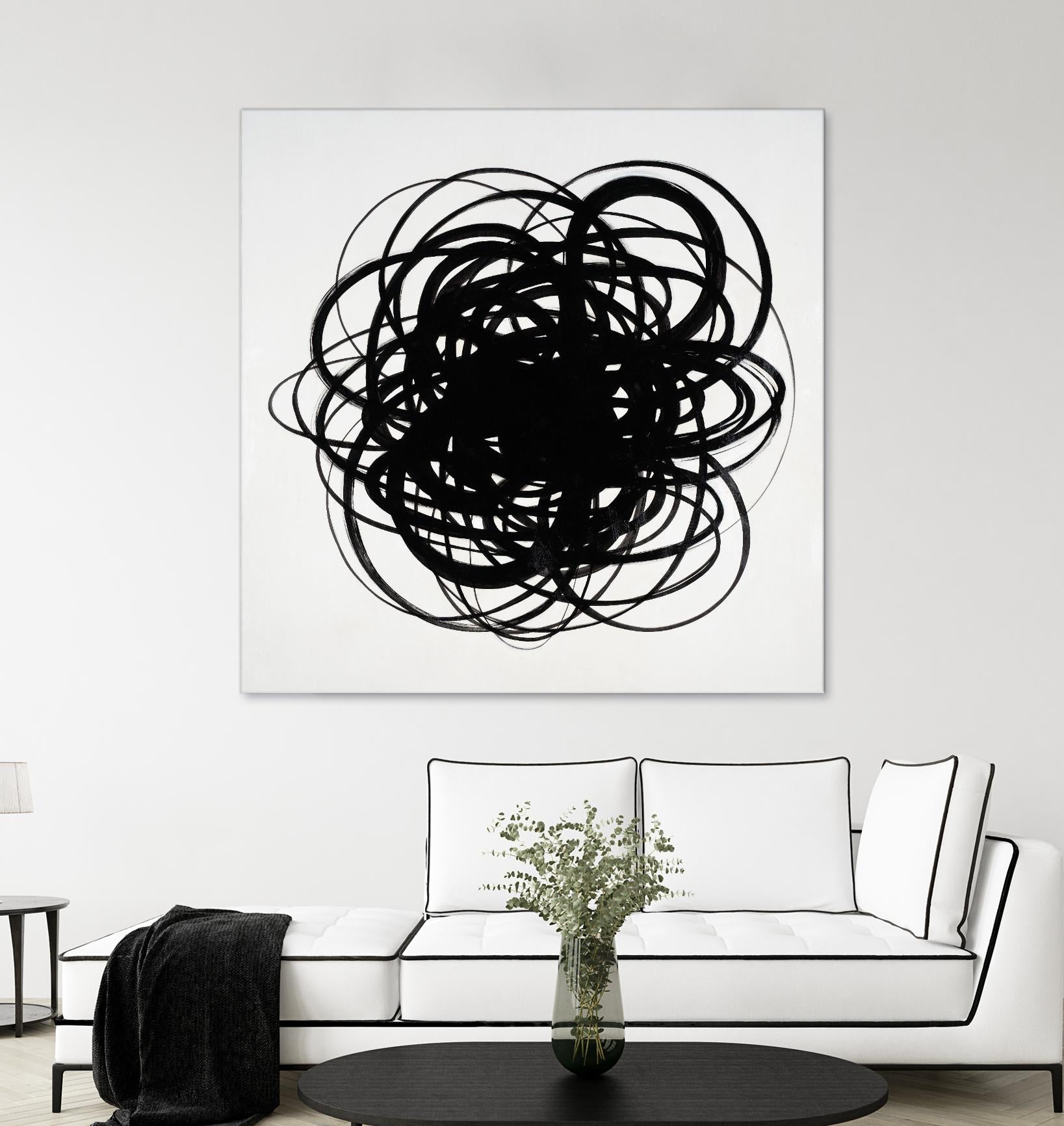 Scribbles II by KC Haxton on GIANT ART - black abstract