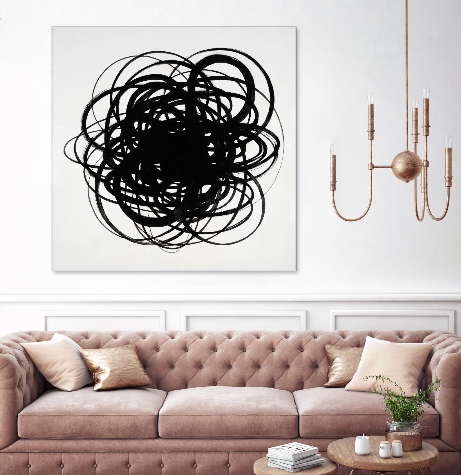 Scribbles II by KC Haxton on GIANT ART - black abstract