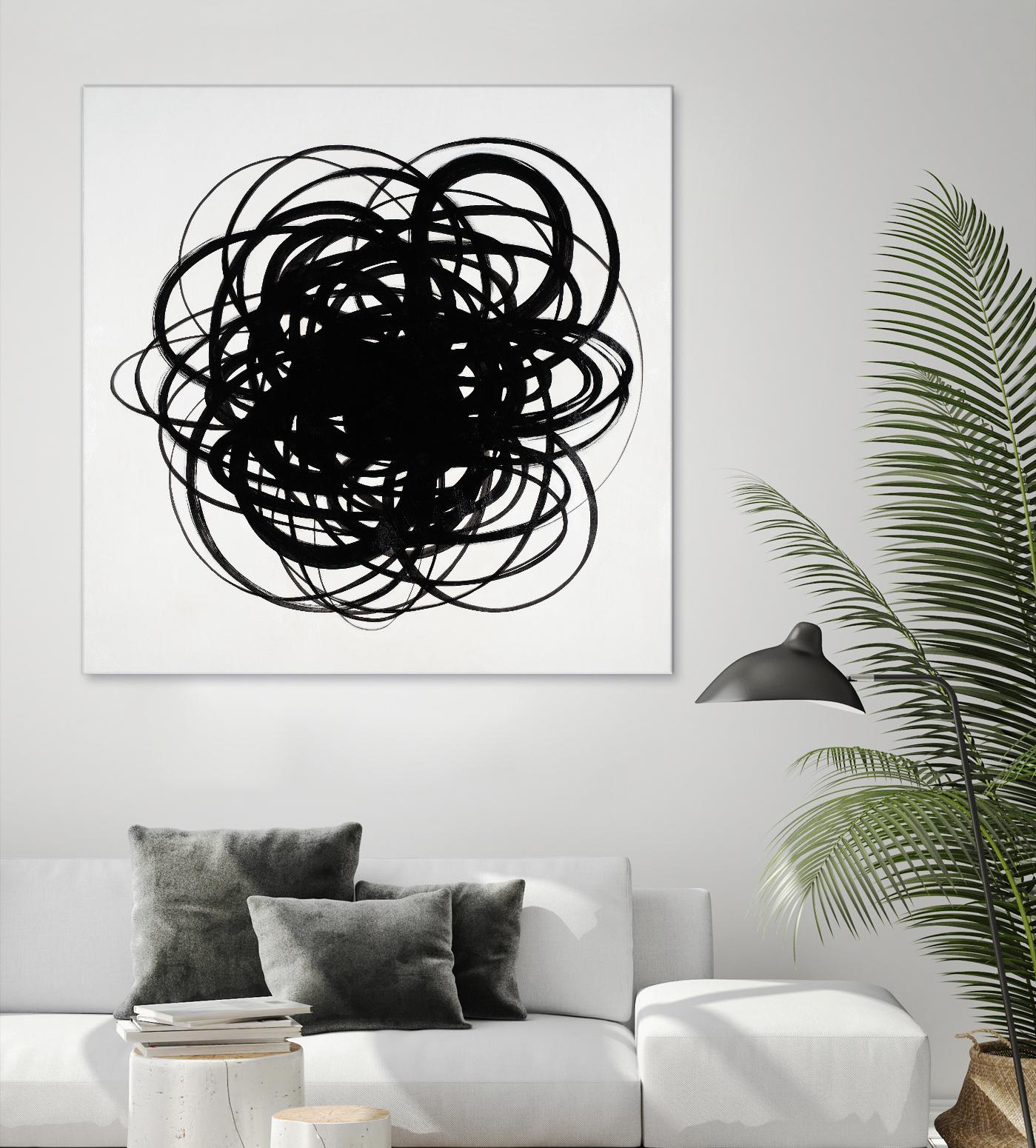 Scribbles II by KC Haxton on GIANT ART - black abstract