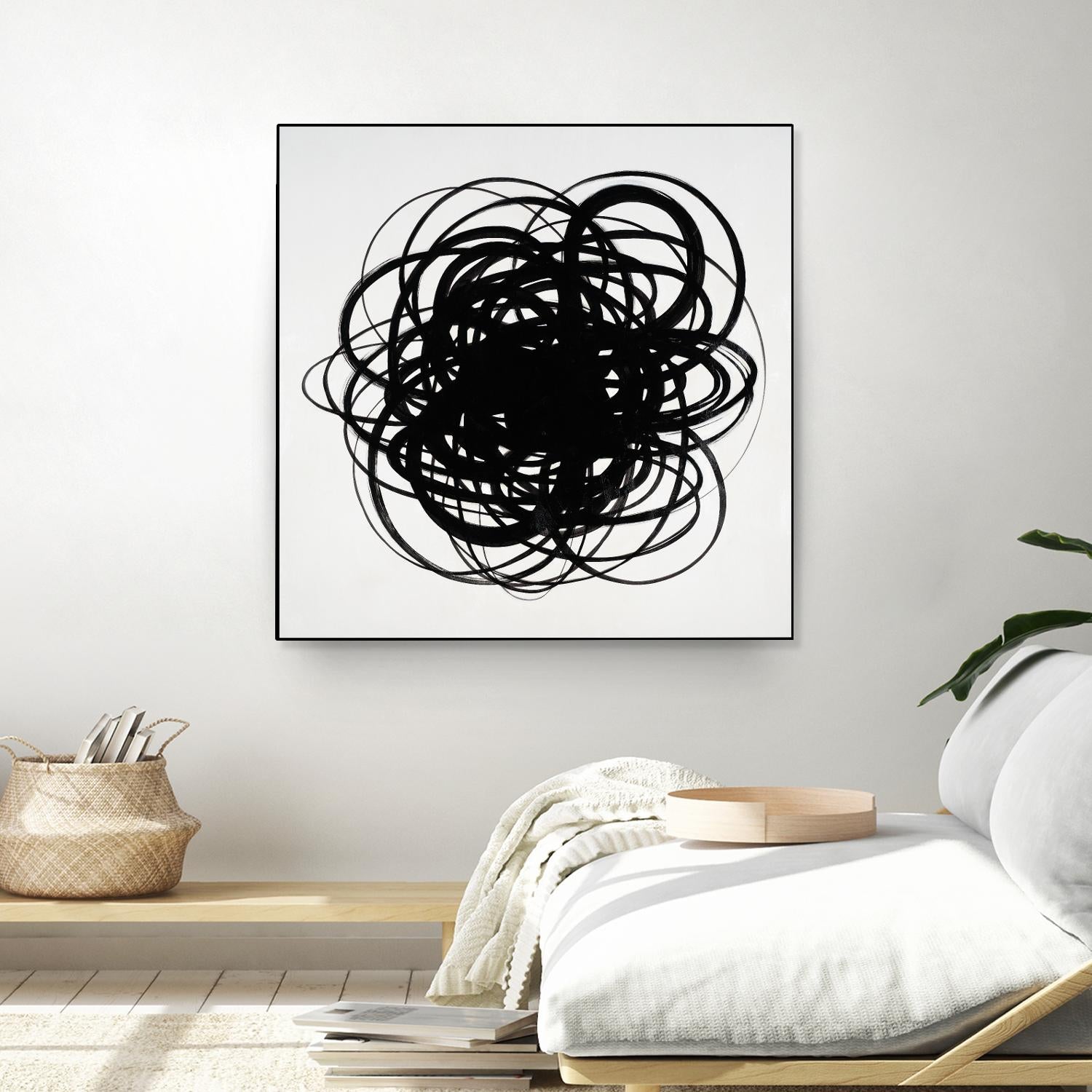 Scribbles II by KC Haxton on GIANT ART - black abstract