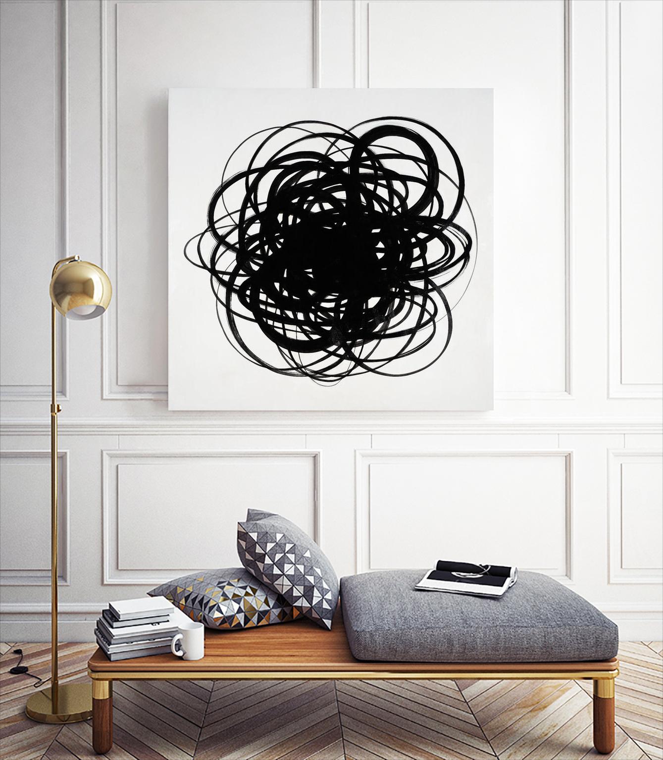 Scribbles II by KC Haxton on GIANT ART - black abstract