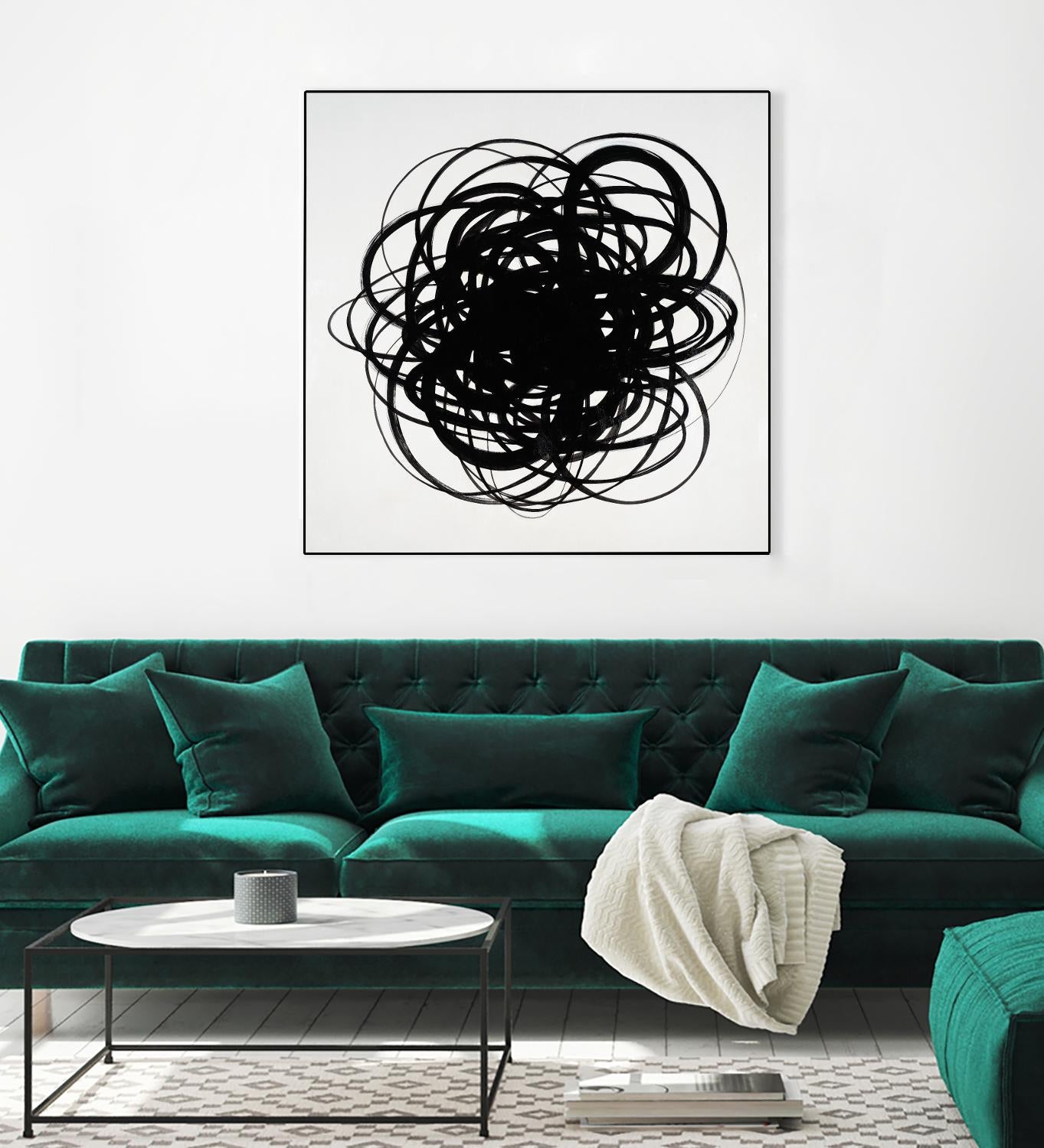 Scribbles II by KC Haxton on GIANT ART - black abstract
