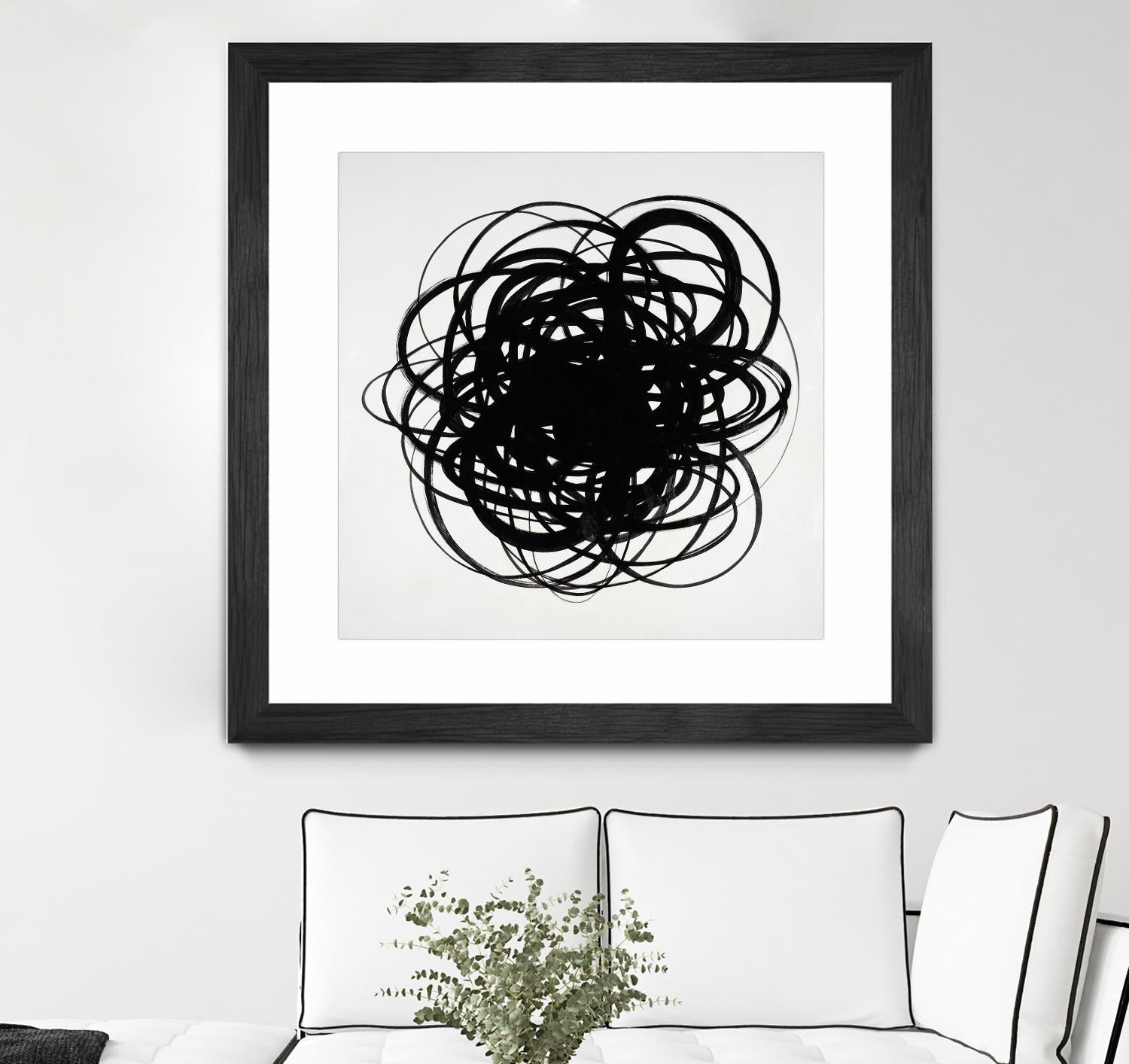 Scribbles II by KC Haxton on GIANT ART - black abstract