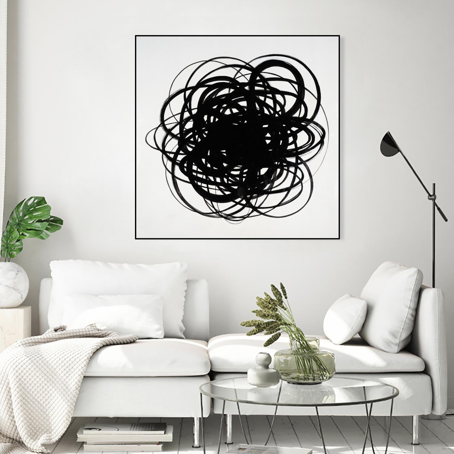 Scribbles II by KC Haxton on GIANT ART - black abstract