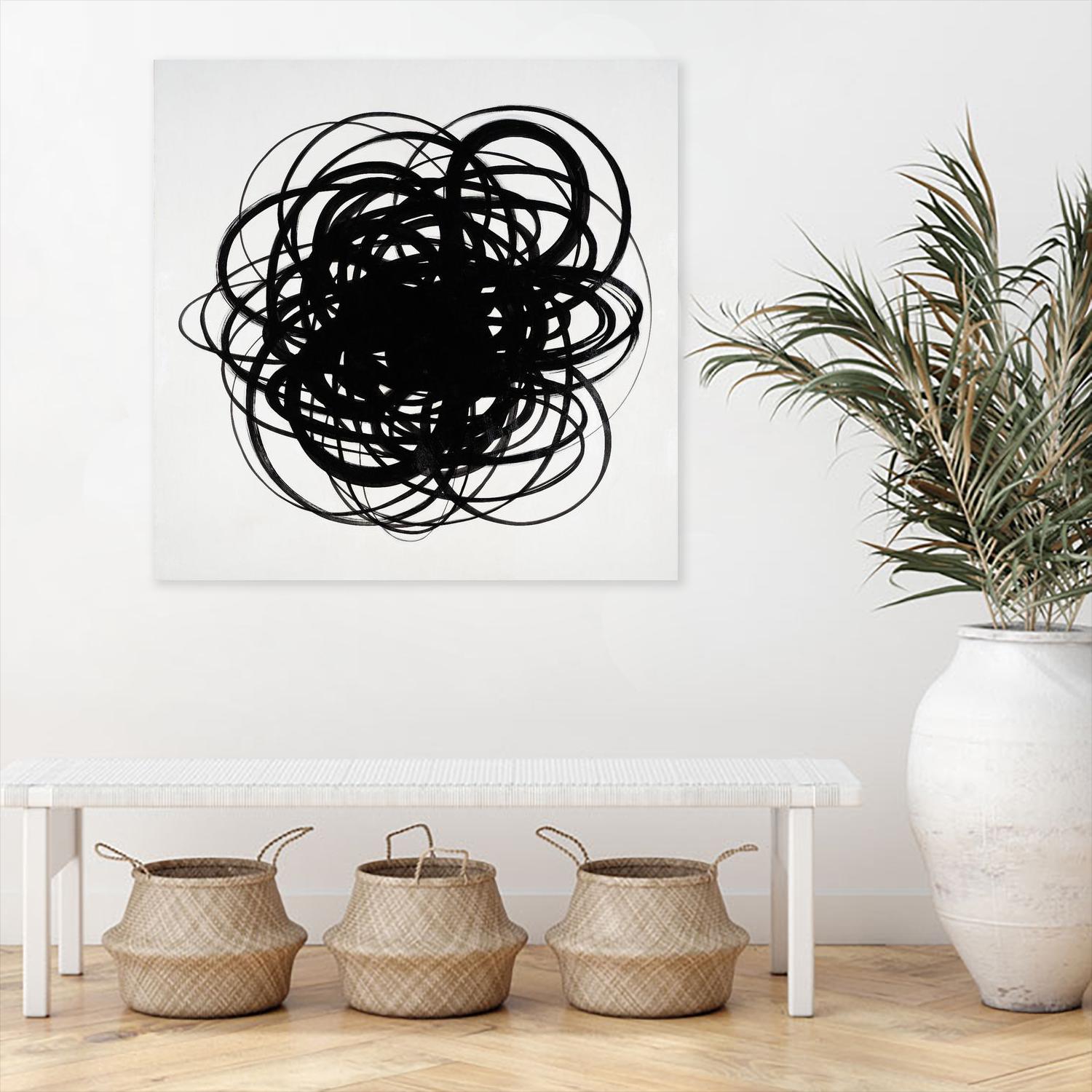 Scribbles II by KC Haxton on GIANT ART - black abstract