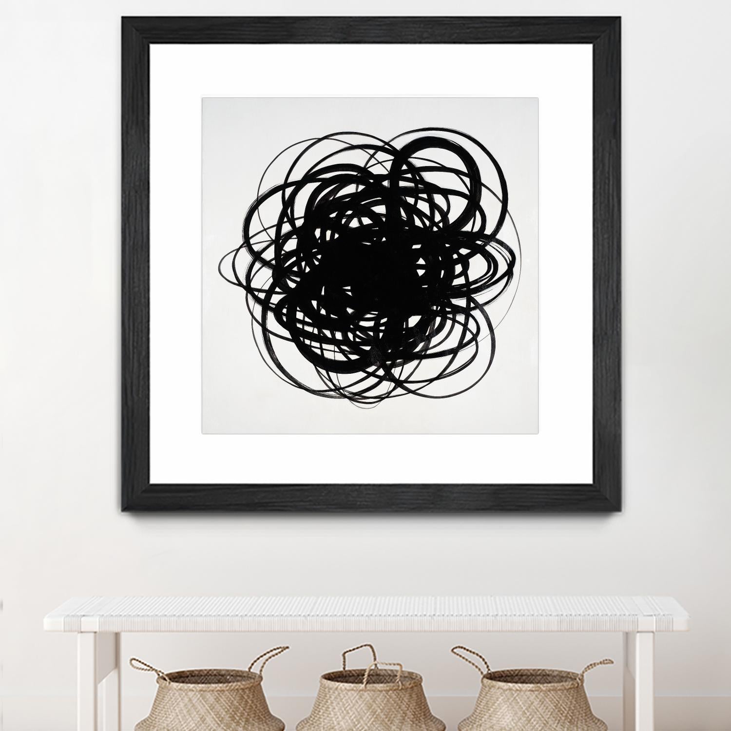 Scribbles II by KC Haxton on GIANT ART - black abstract
