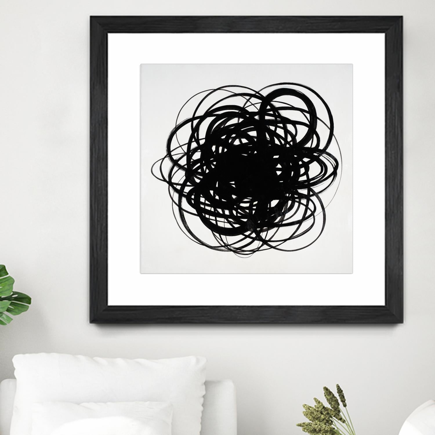 Scribbles II by KC Haxton on GIANT ART - black abstract