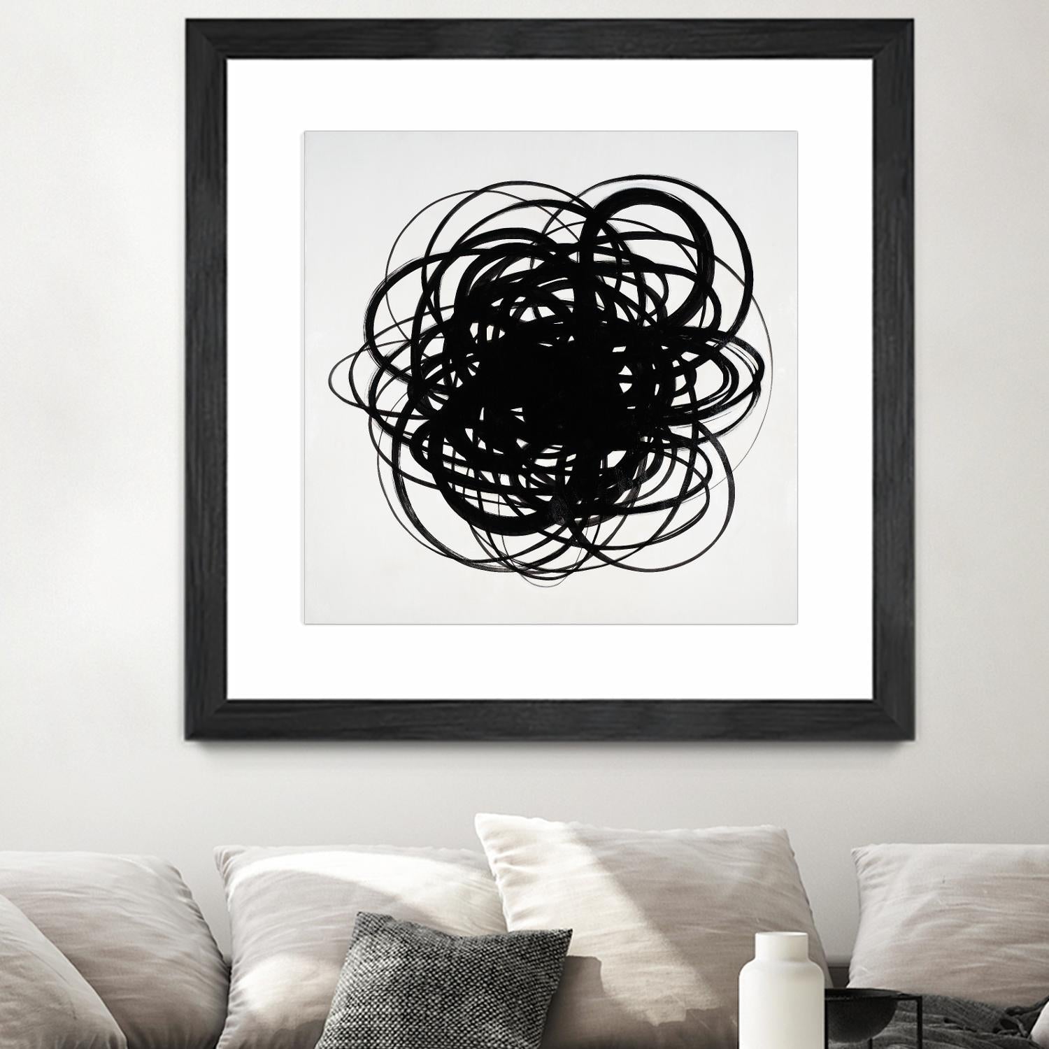 Scribbles II by KC Haxton on GIANT ART - black abstract