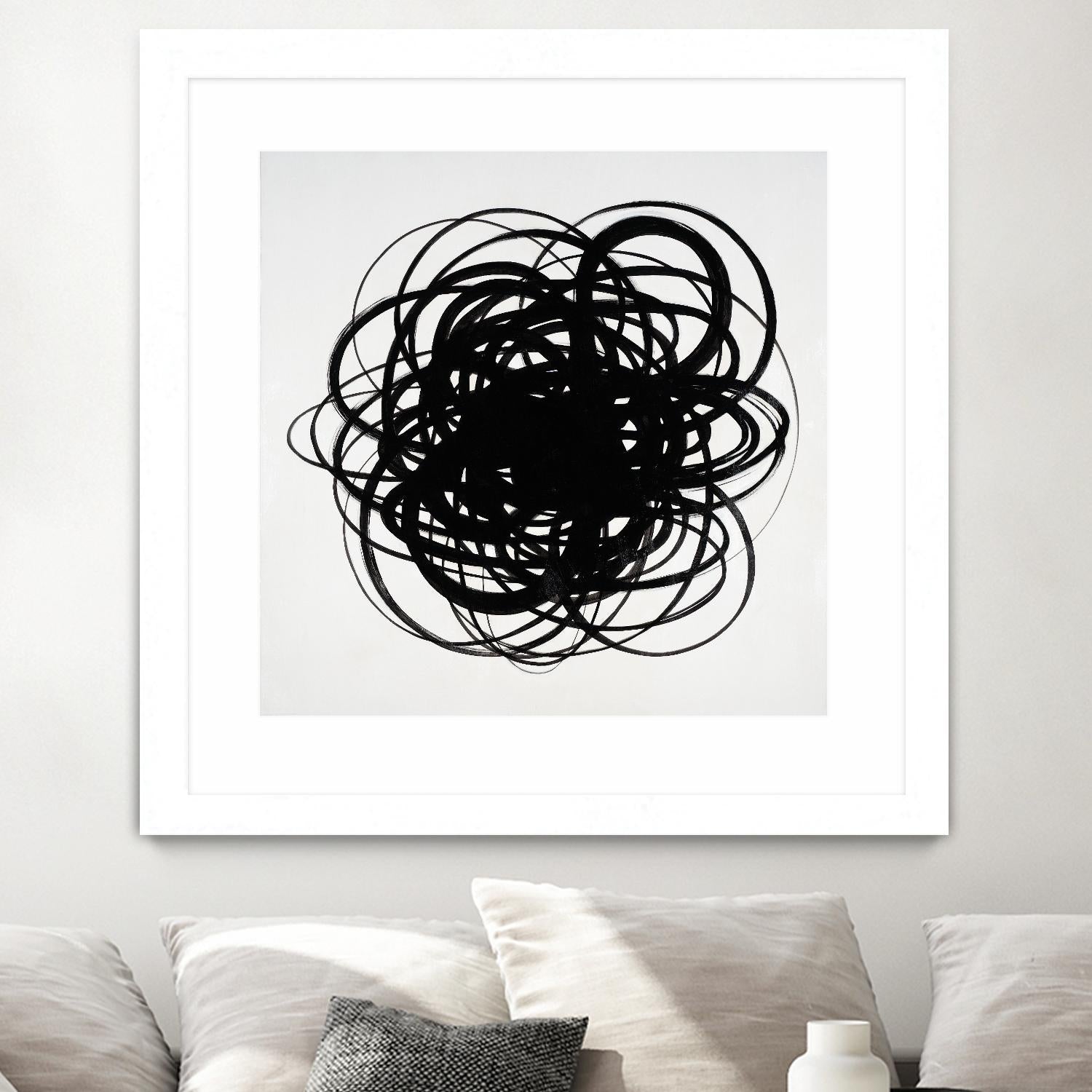 Scribbles II by KC Haxton on GIANT ART - black abstract