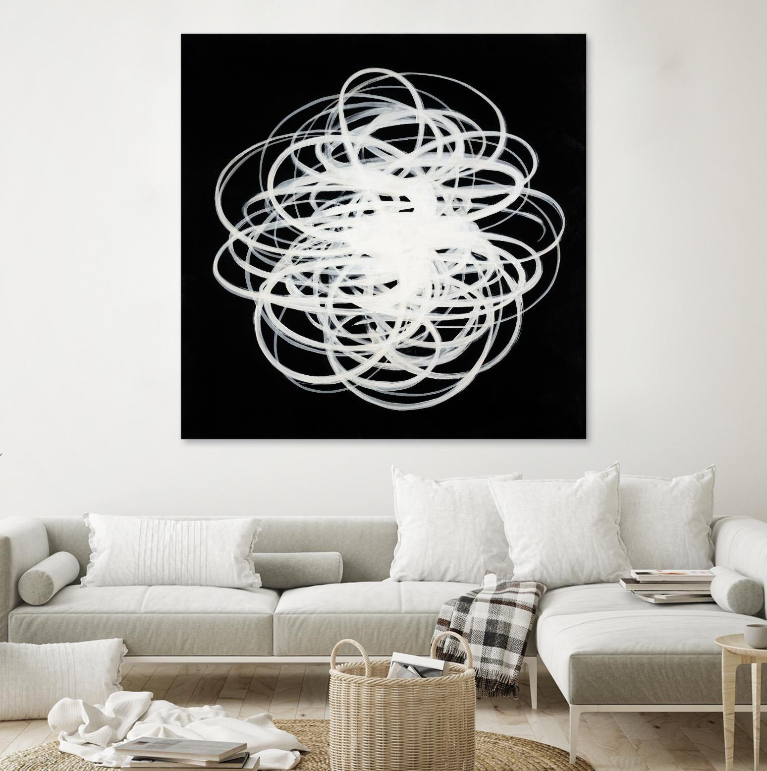 Scribbles I by KC Haxton on GIANT ART - black abstract