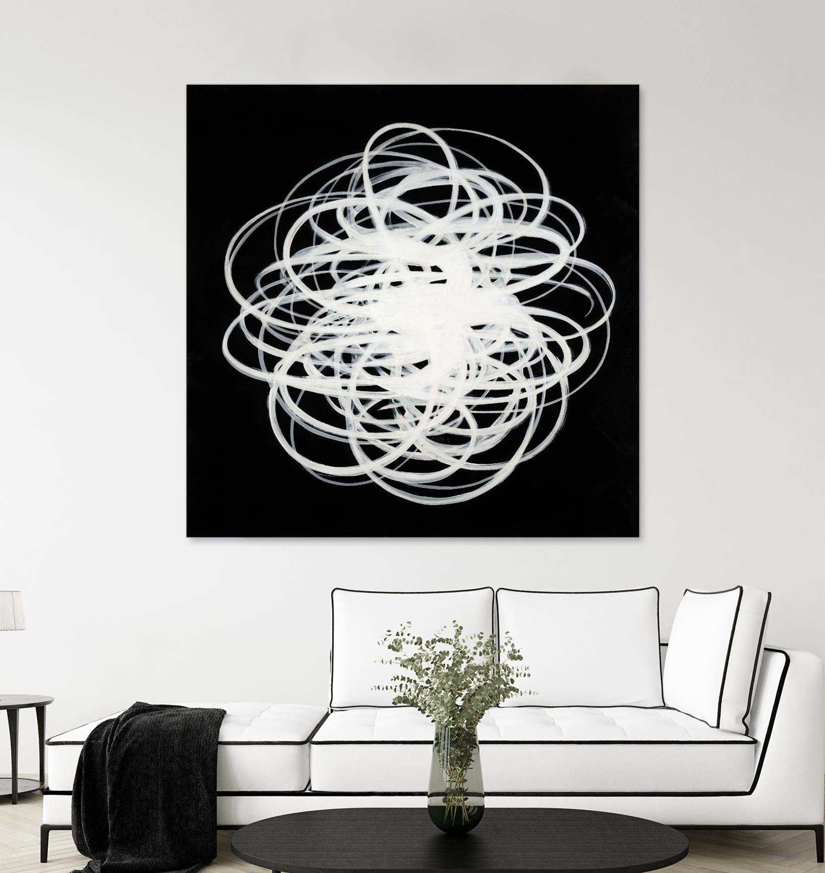 Scribbles I by KC Haxton on GIANT ART - black abstract