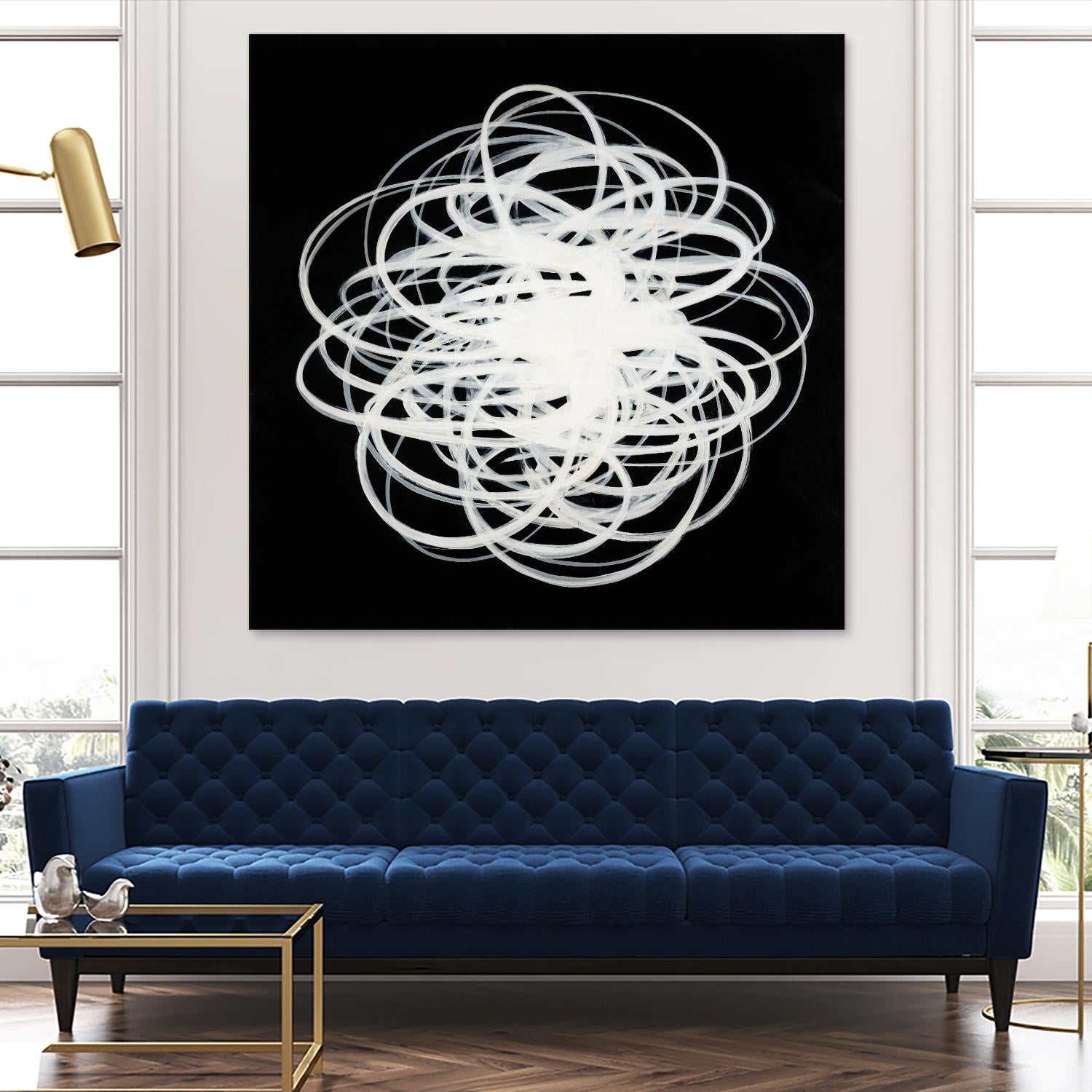 Scribbles I by KC Haxton on GIANT ART - black abstract