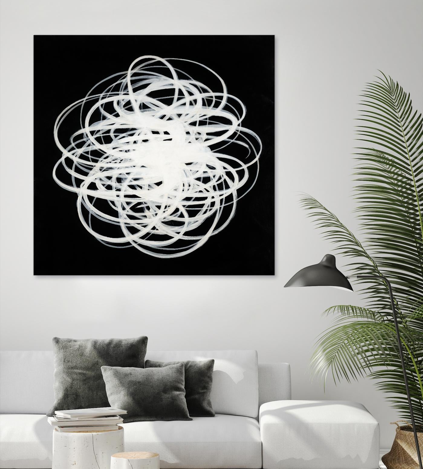 Scribbles I by KC Haxton on GIANT ART - black abstract
