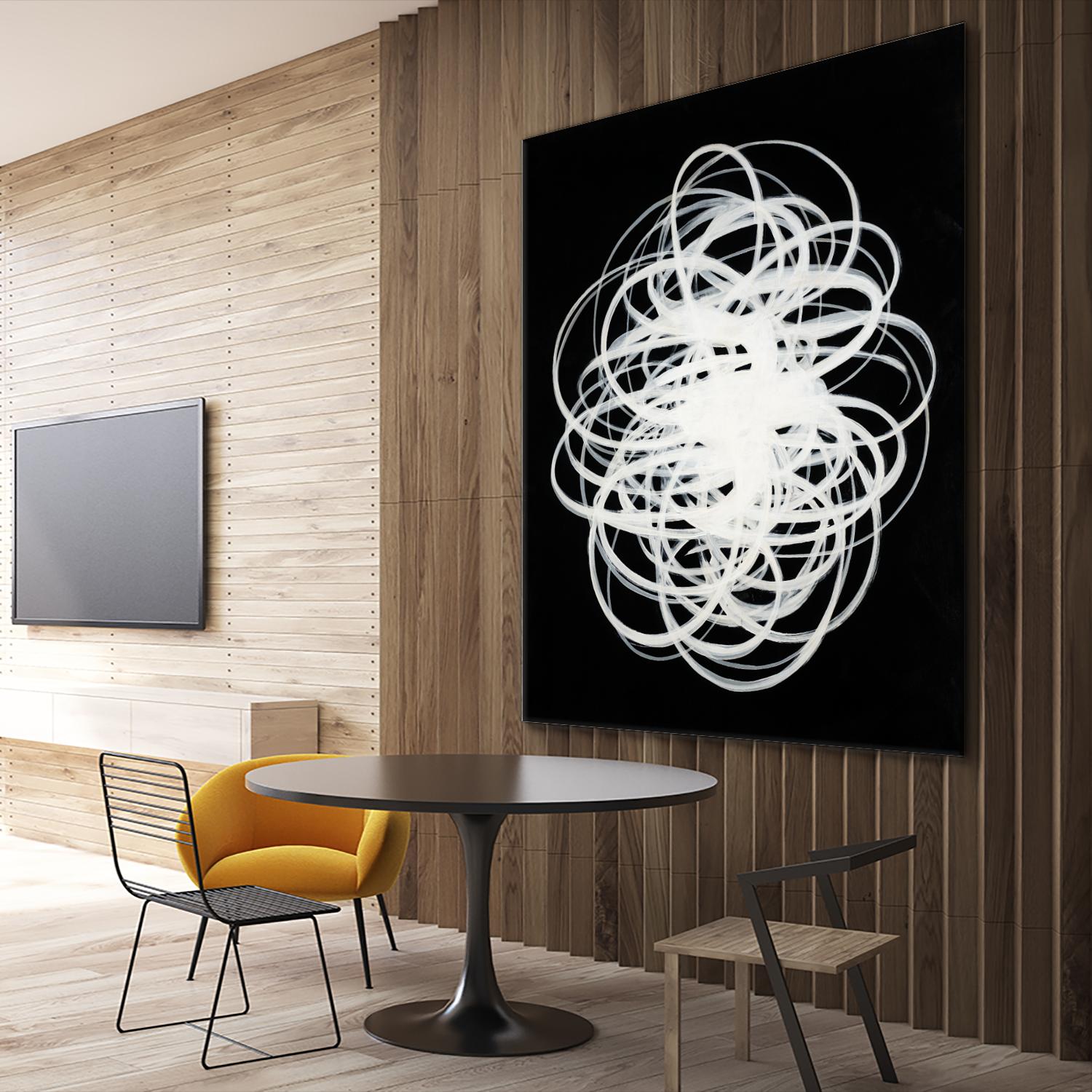 Scribbles I by KC Haxton on GIANT ART - black abstract
