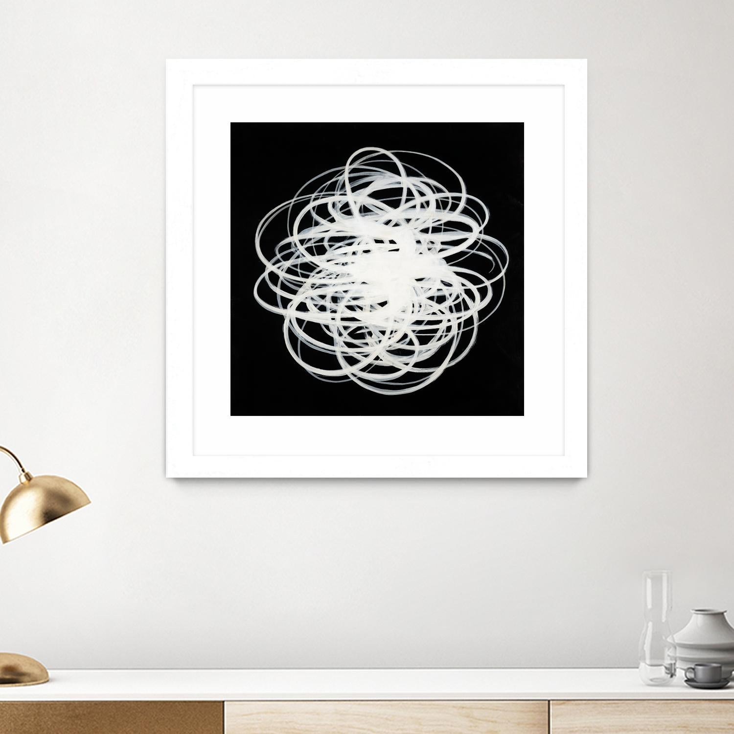 Scribbles I by KC Haxton on GIANT ART - black abstract