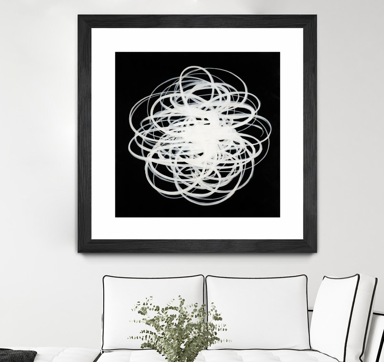 Scribbles I by KC Haxton on GIANT ART - black abstract