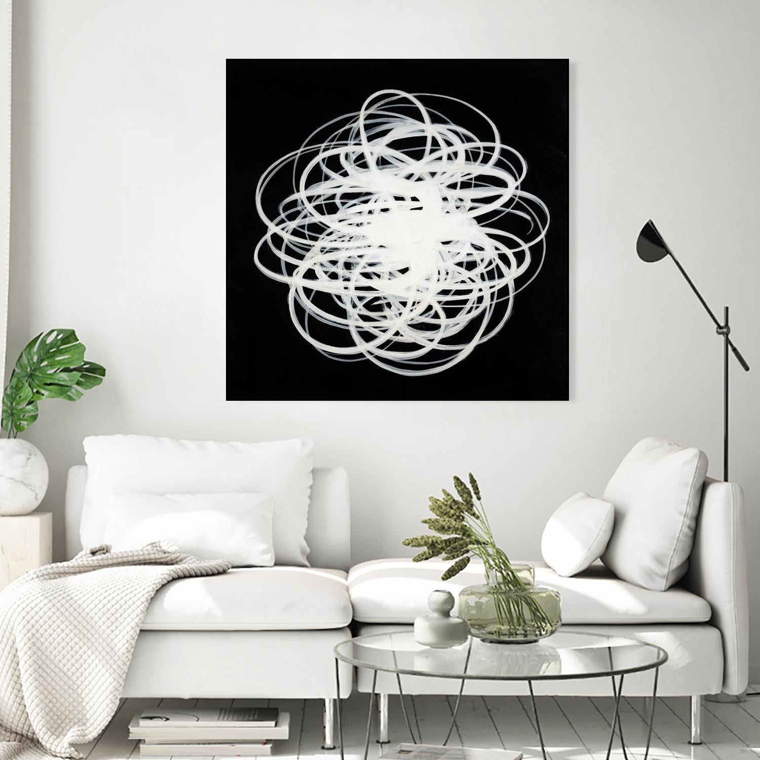 Scribbles I by KC Haxton on GIANT ART - black abstract
