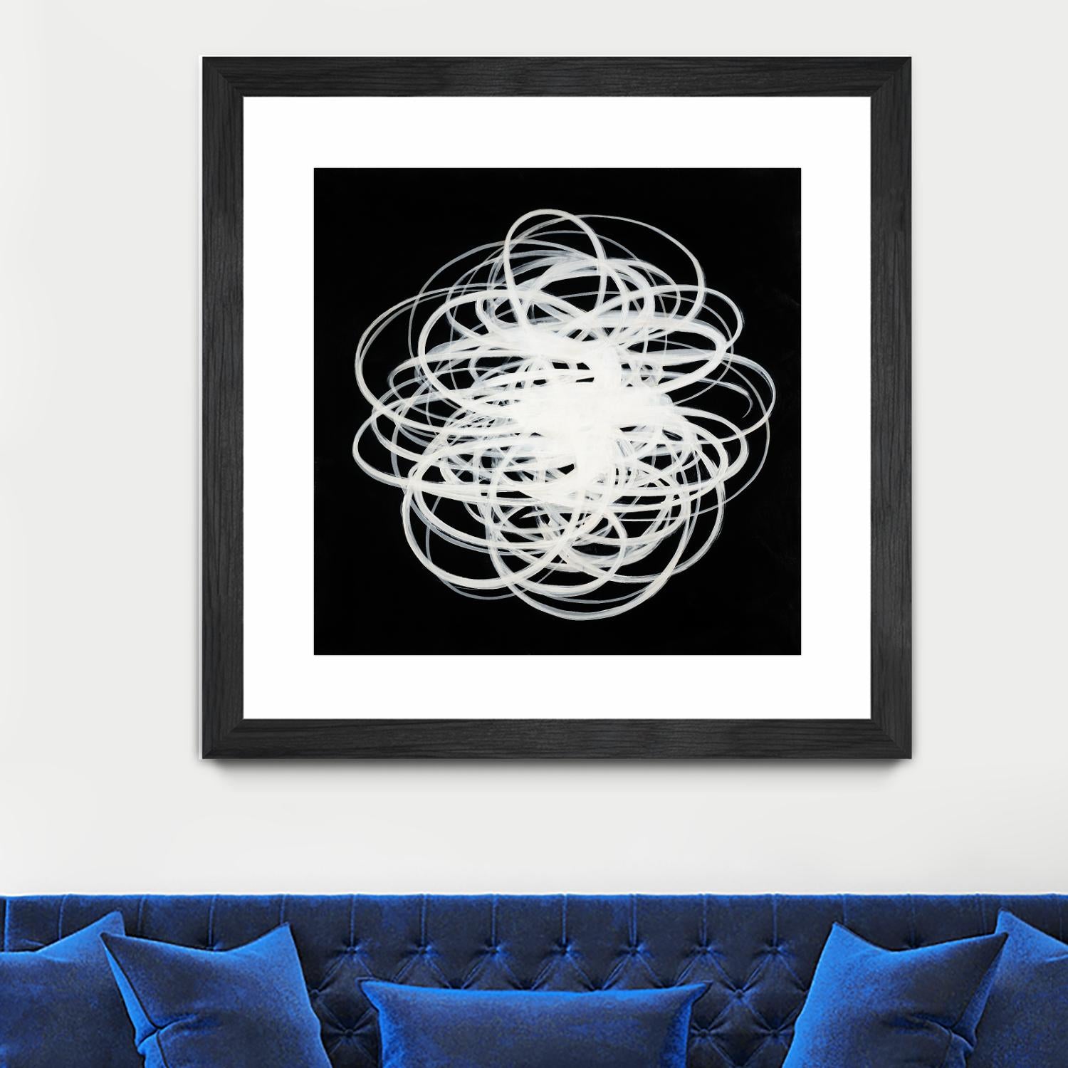 Scribbles I by KC Haxton on GIANT ART - black abstract