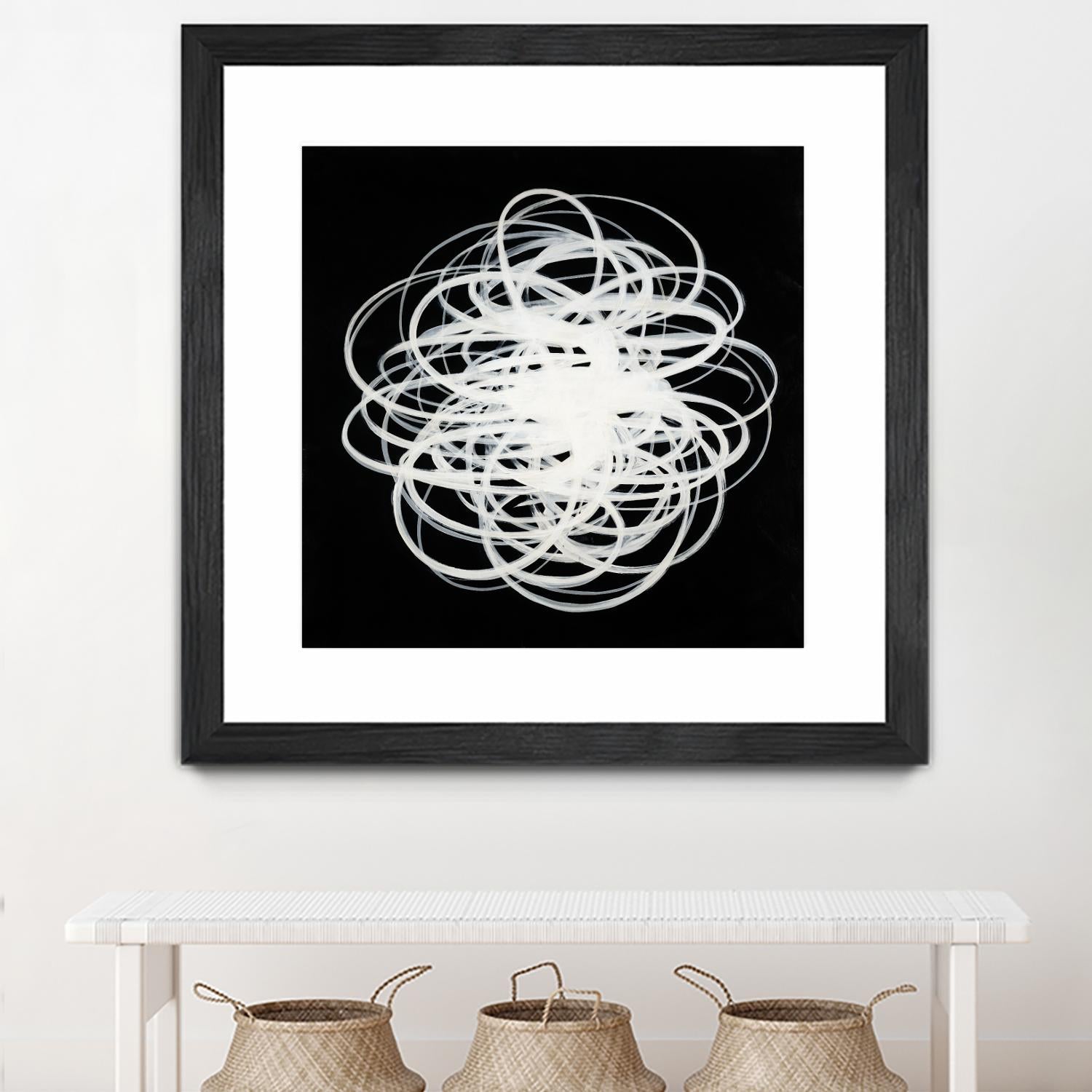 Scribbles I by KC Haxton on GIANT ART - black abstract